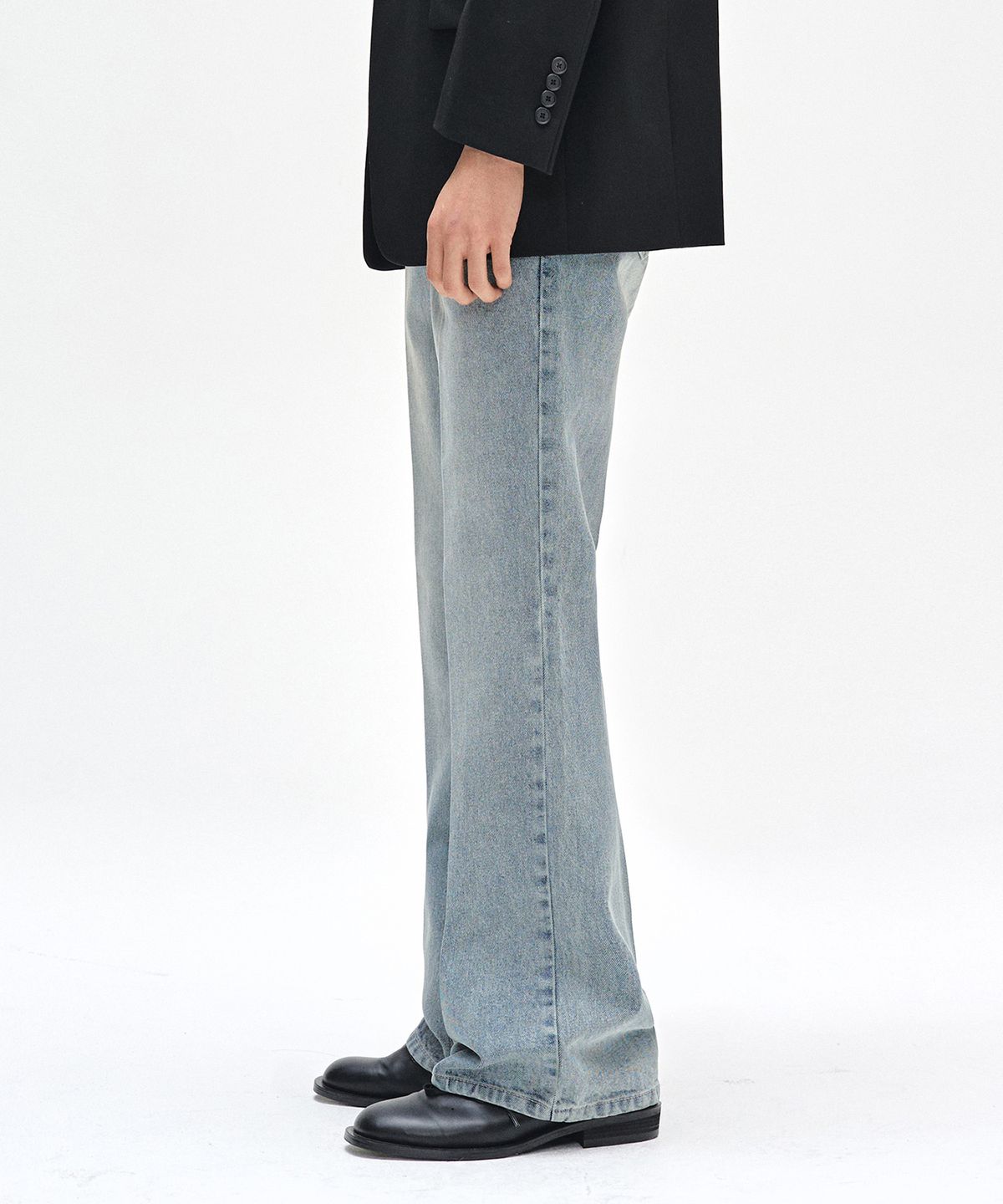 데케트(DECET) Dawn Semi Flared Jeans DCPT044YBlueA