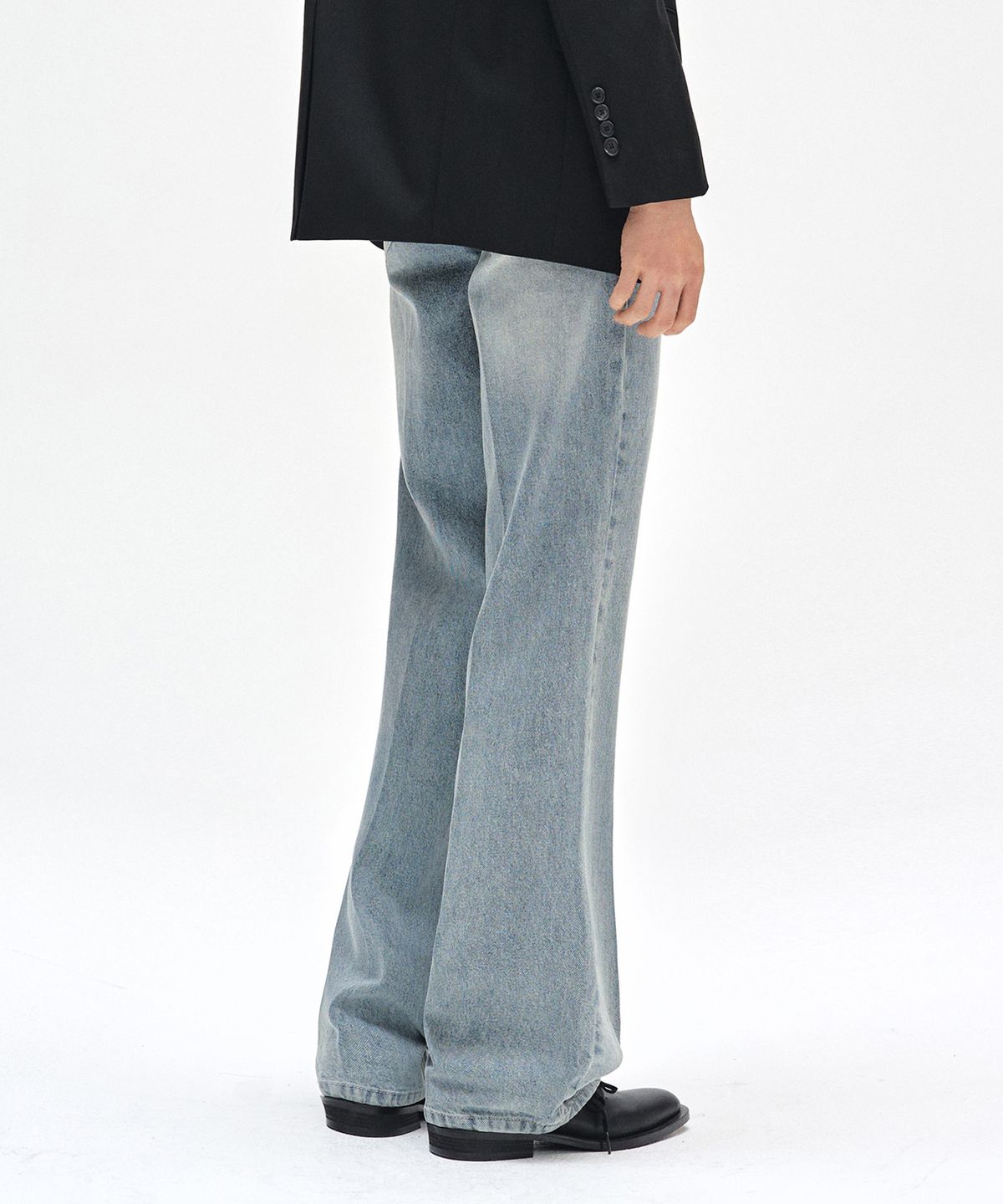 데케트(DECET) Dawn Semi Flared Jeans DCPT044YBlueA