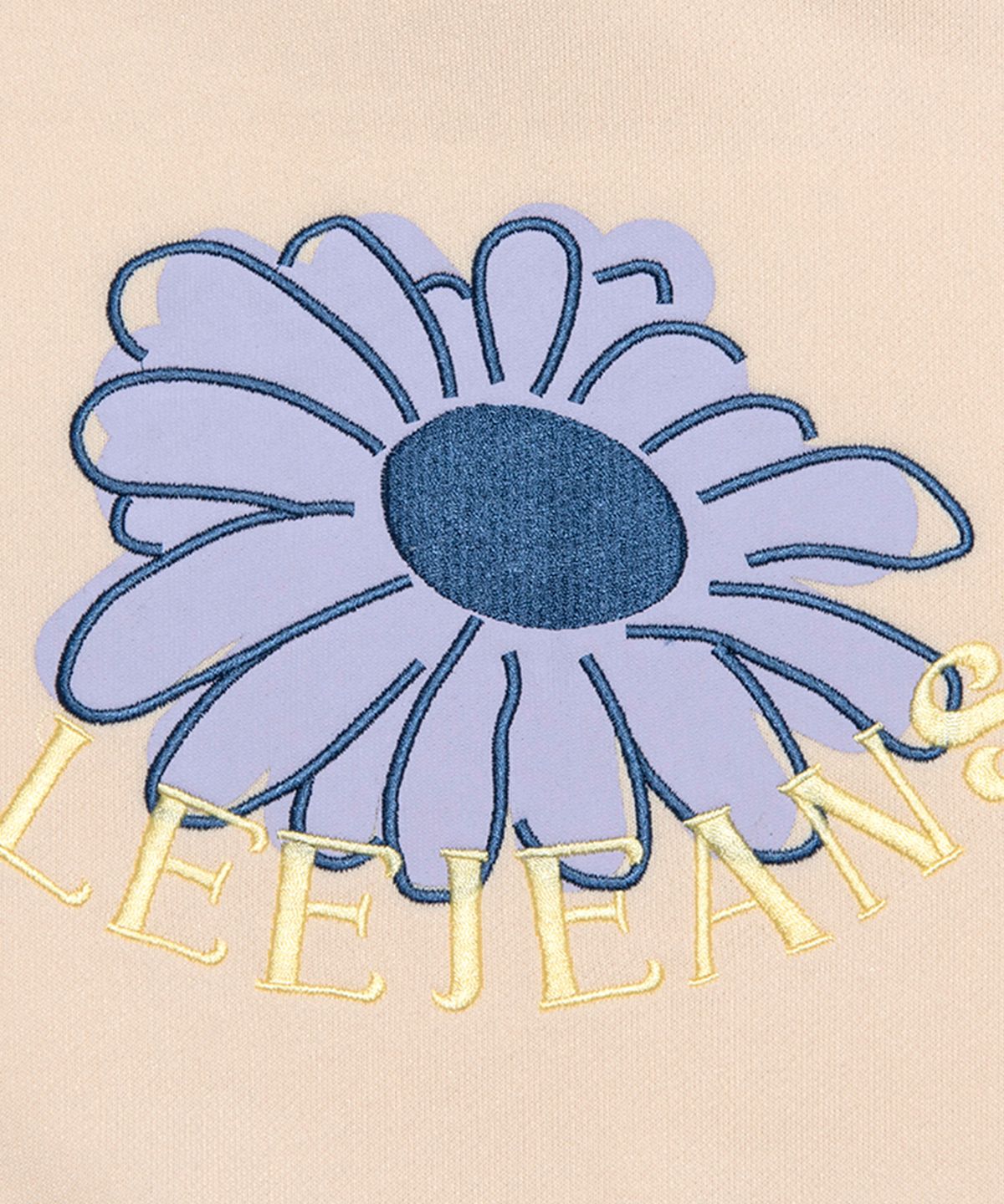 리 키즈(LEE KIDS) 스웨트 플리츠 믹스 레귤러핏 원피스 크림 LK2403OP73CM