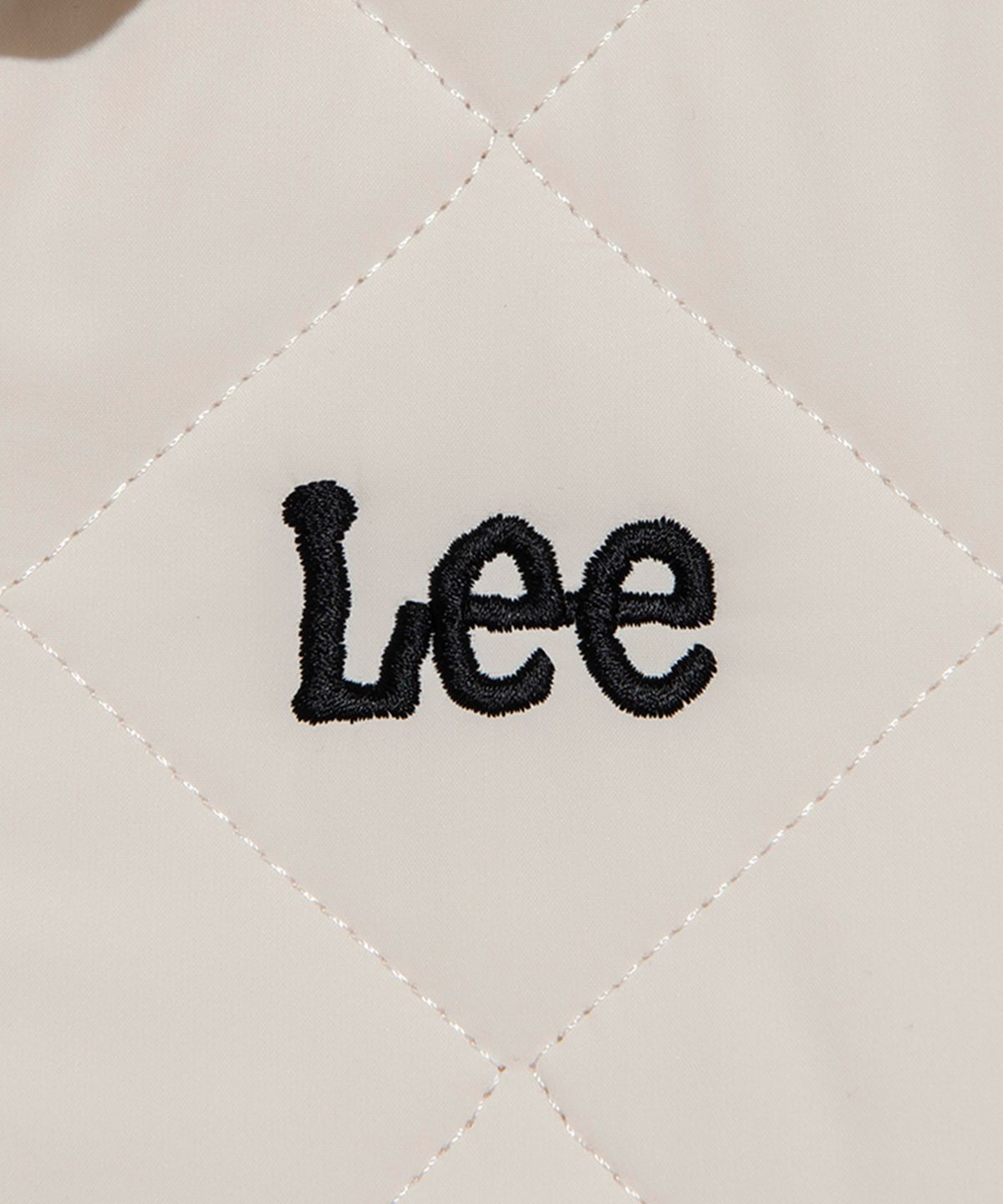 리 키즈(LEE KIDS) 레귤러핏 다이아퀼팅 후드 패딩 점퍼 아이보리 LK2403JU07IV