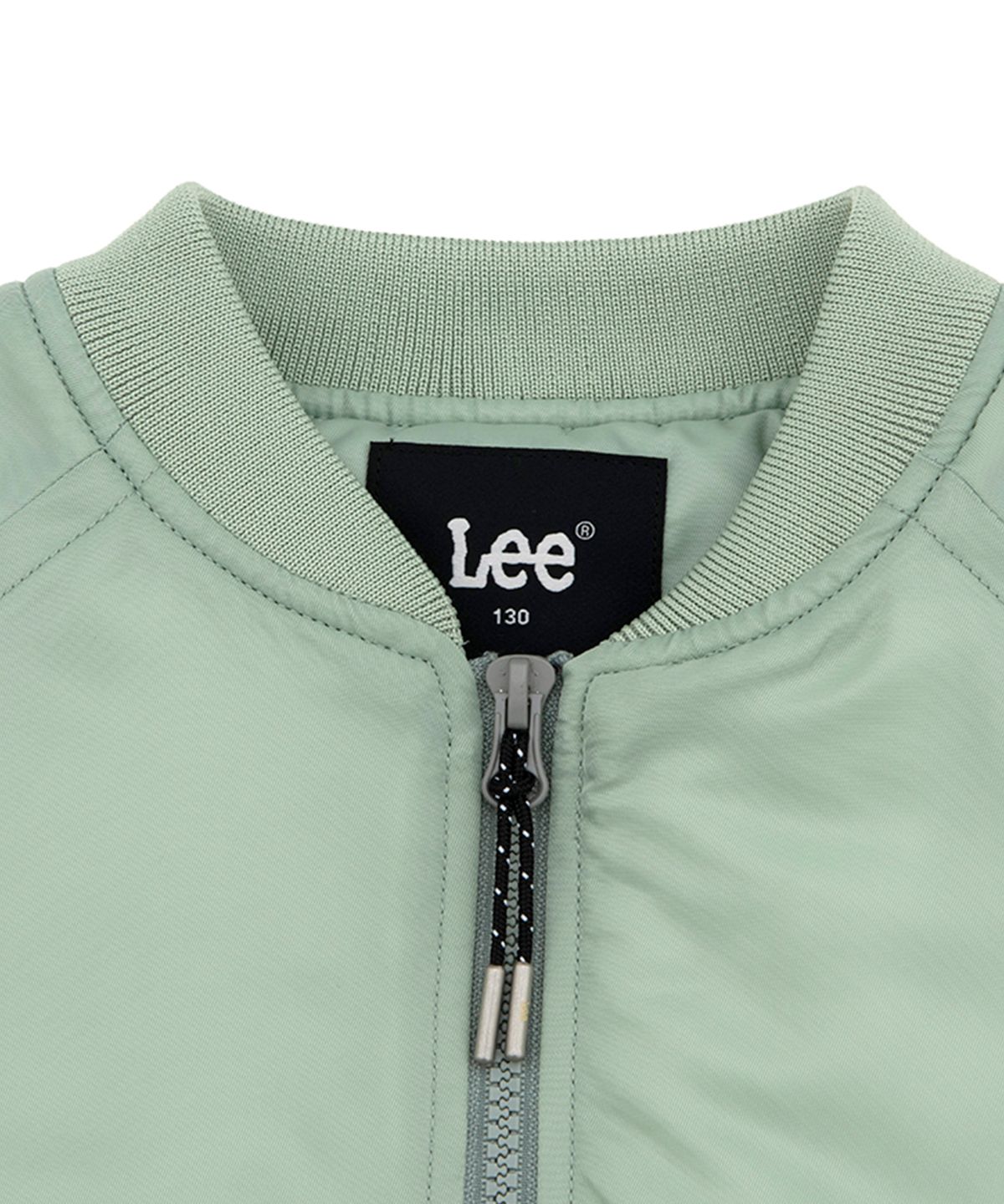 리 키즈(LEE KIDS) 톤온톤 루즈핏 봄버 패딩 점퍼 민트 LK2403JU05MI
