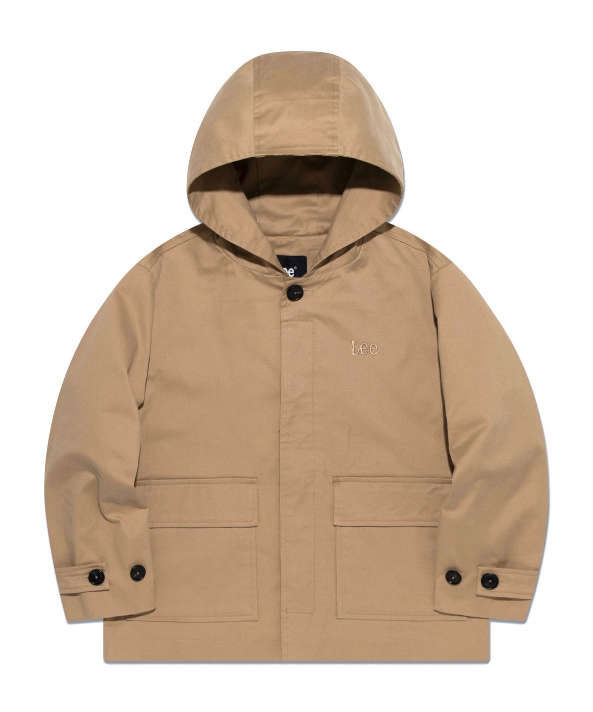 리 키즈(LEE KIDS) 워시드 루즈핏 후드 자켓 베이지 LK2403JK03BE