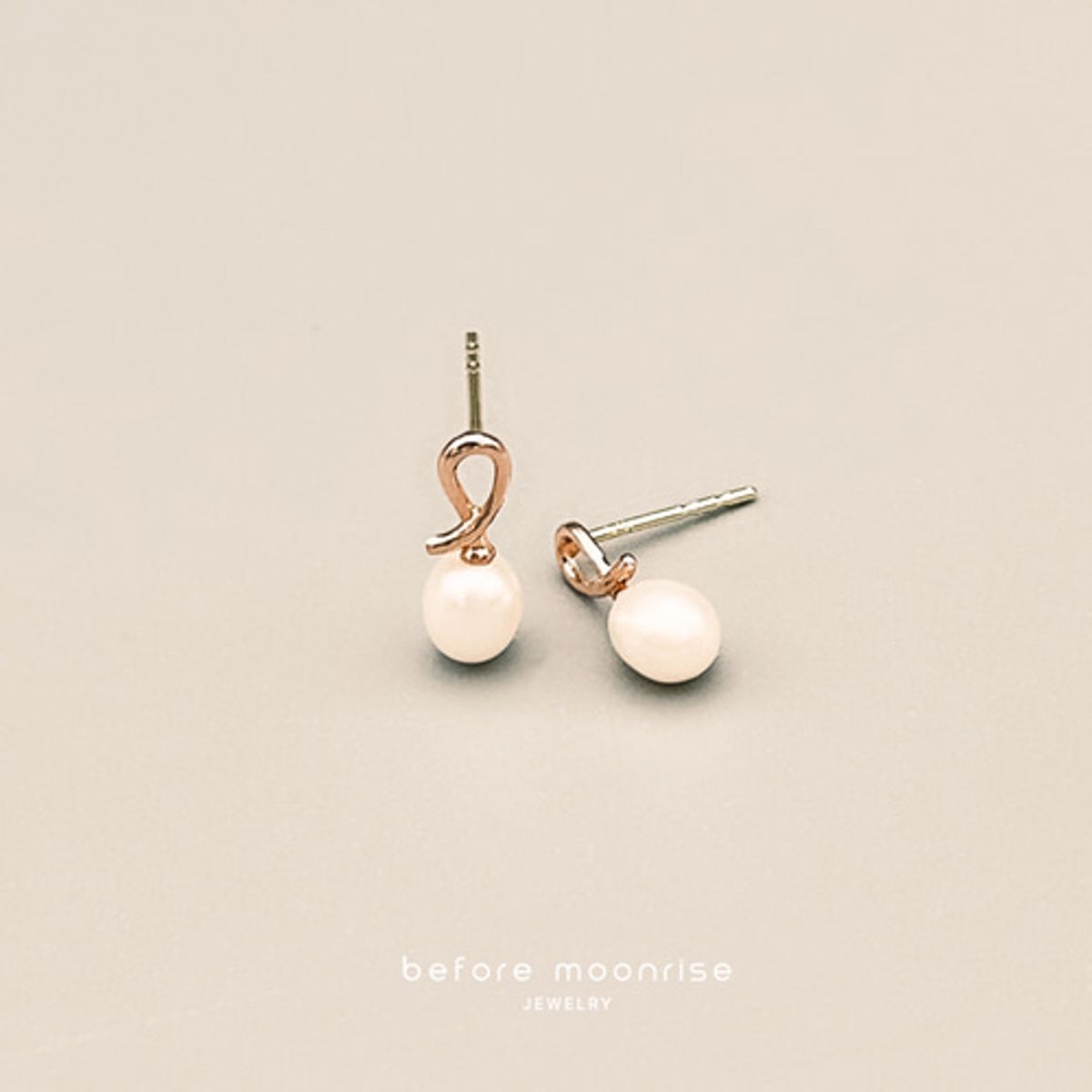비포문라이즈(BEFORE MOONRISE) 14K 라인 진주 귀걸이 GE6