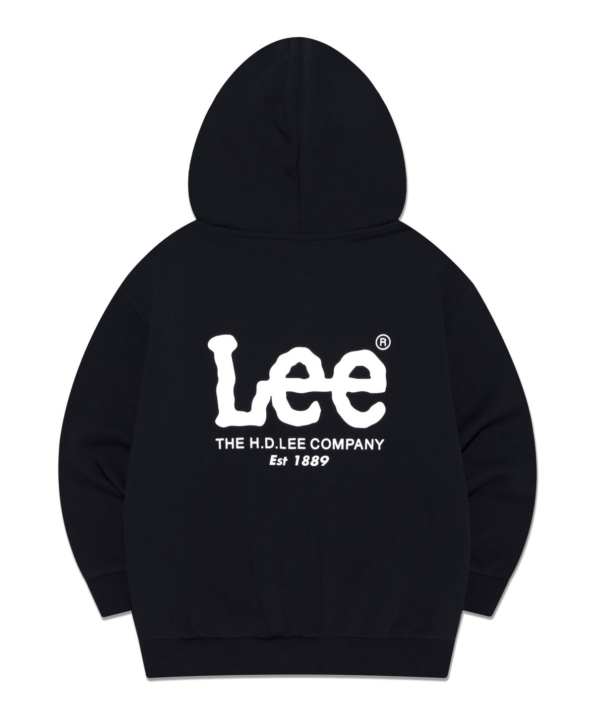 리 키즈(LEE KIDS) 트위치 로고 레귤러핏 후드 집업 네이비 LK2403HZ01NA
