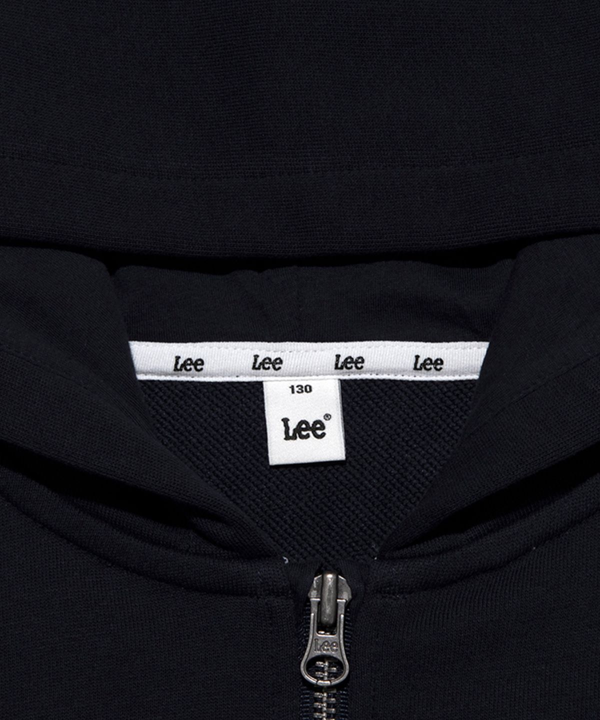 리 키즈(LEE KIDS) 트위치 로고 레귤러핏 후드 집업 네이비 LK2403HZ01NA