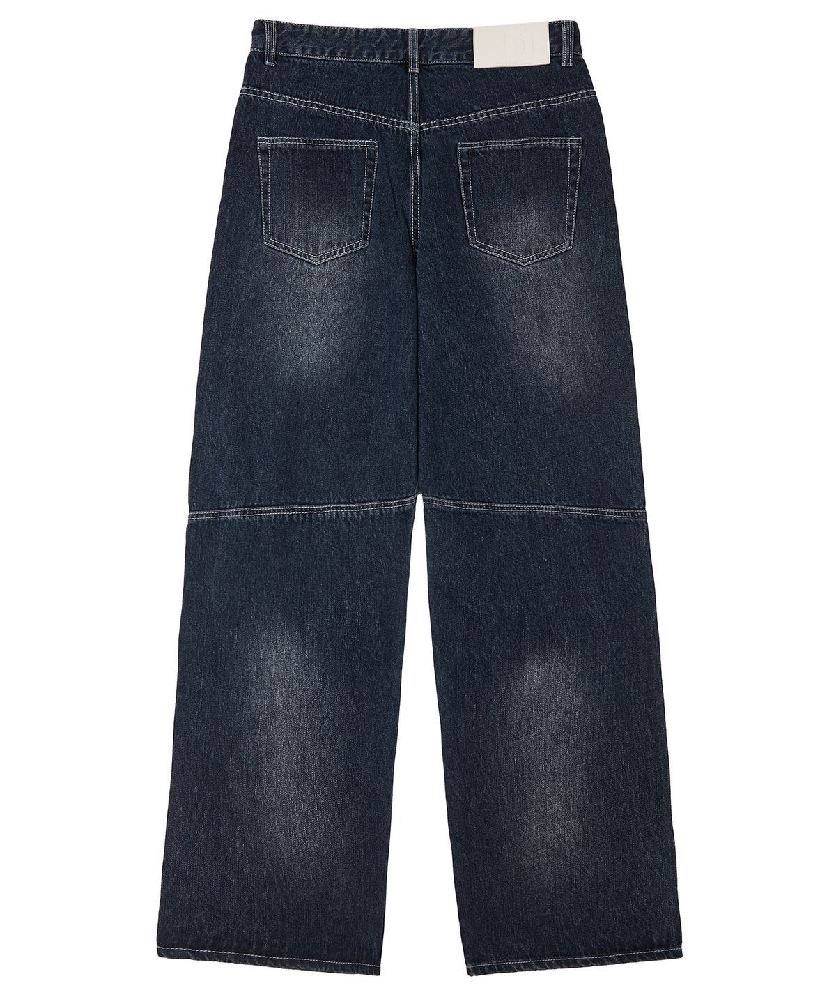 데케트(DECET) Pached Rivet Wide Jeans DCPT050DBlueA