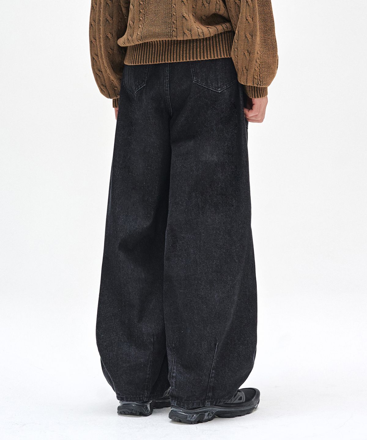 데케트(DECET) Balloon Wide Jeans DCPT055Black