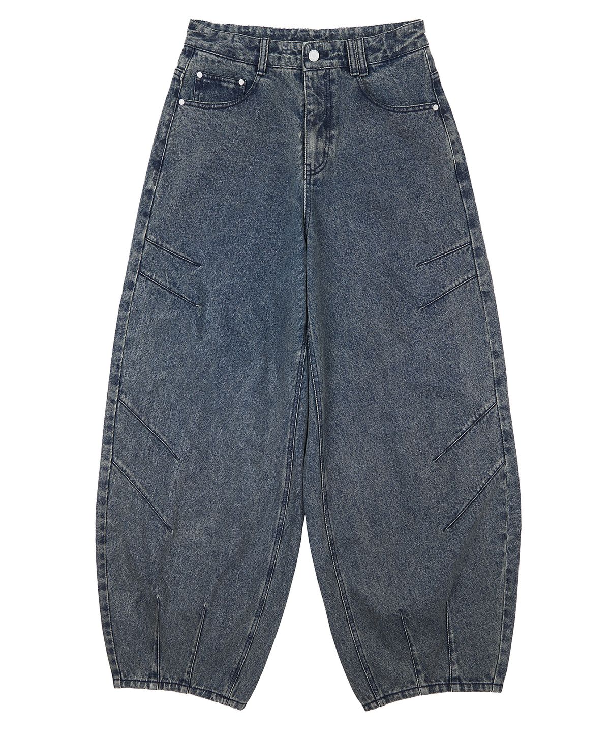 데케트(DECET) Balloon Wide Jeans DCPT055STNGRBlue