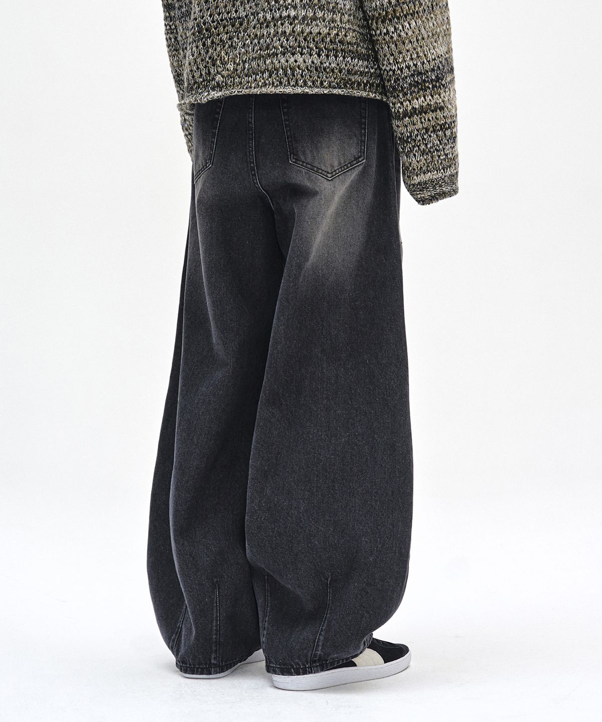 데케트(DECET) Balloon Wide Jeans DCPT055YLBlackB