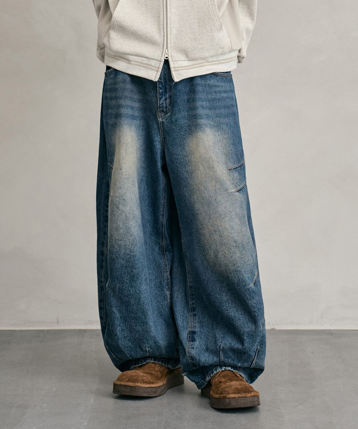 데케트(DECET) Balloon Wide Jeans DCPT055YLBlueB