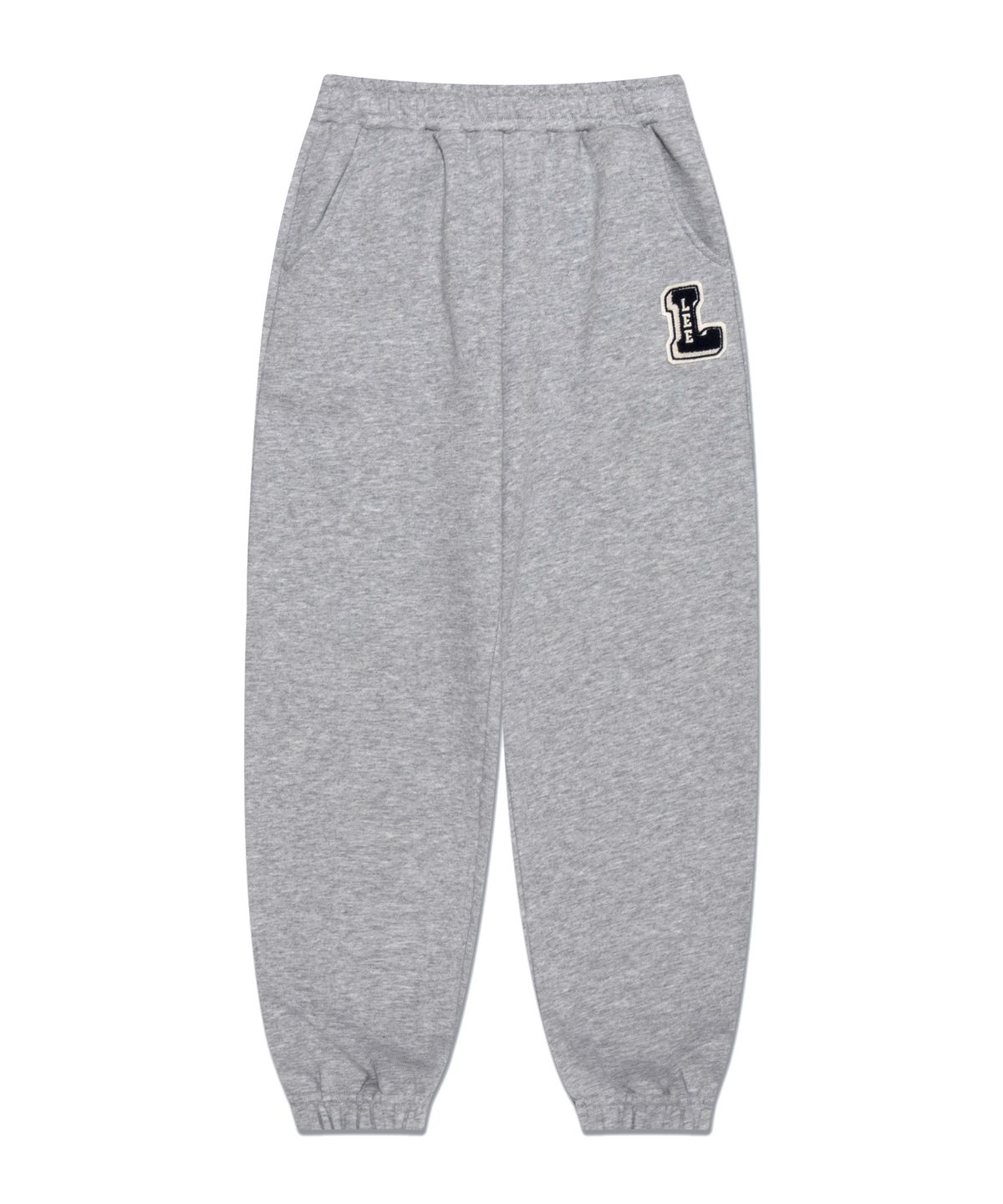 리 키즈(LEE KIDS) 스웨트 루즈핏 밴딩 조거팬츠 멜란지그레이 LK2403JP02MG