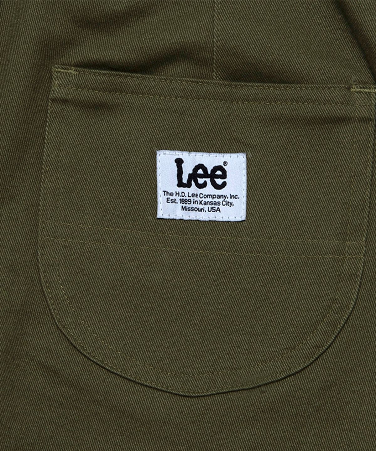 리 키즈(LEE KIDS) 크렉 로고 세미와이드핏 배기 팬츠 카키 LK2403PT41KH