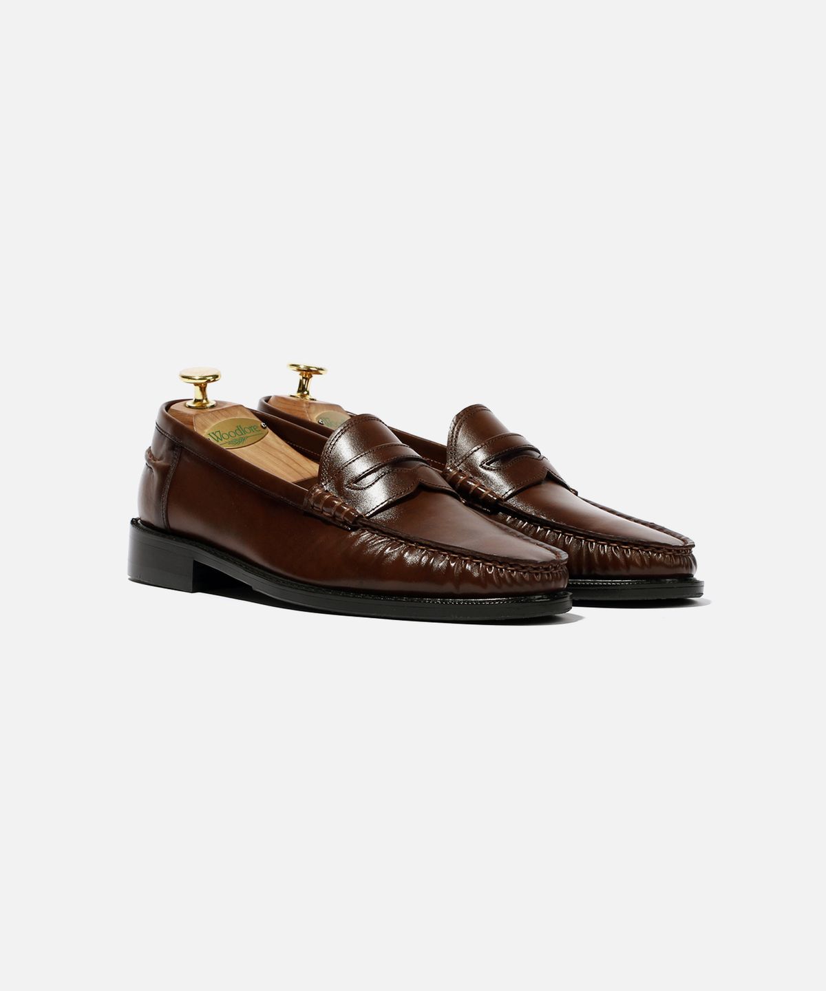 커스텀무드(CUSTOMMOOD) 레어 소가죽 페니로퍼(heritage brown)