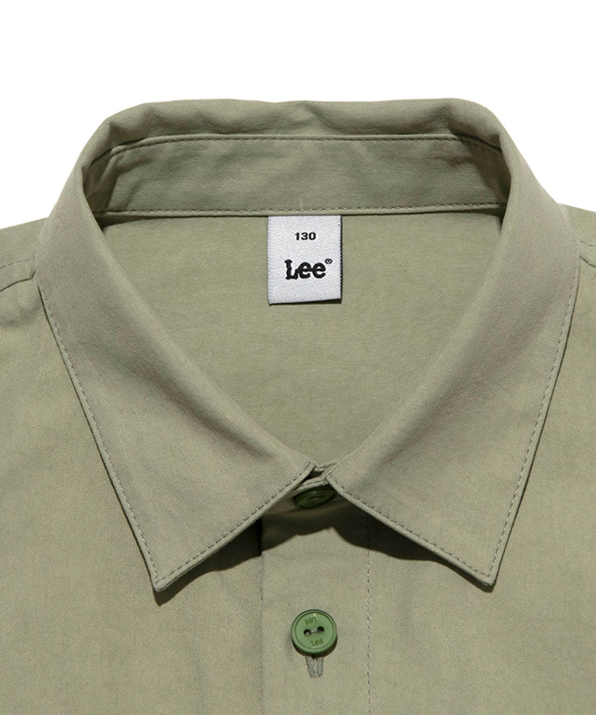 리 키즈(LEE KIDS) 포켓 레귤러핏 셔츠 카키 LK2403SH40KH
