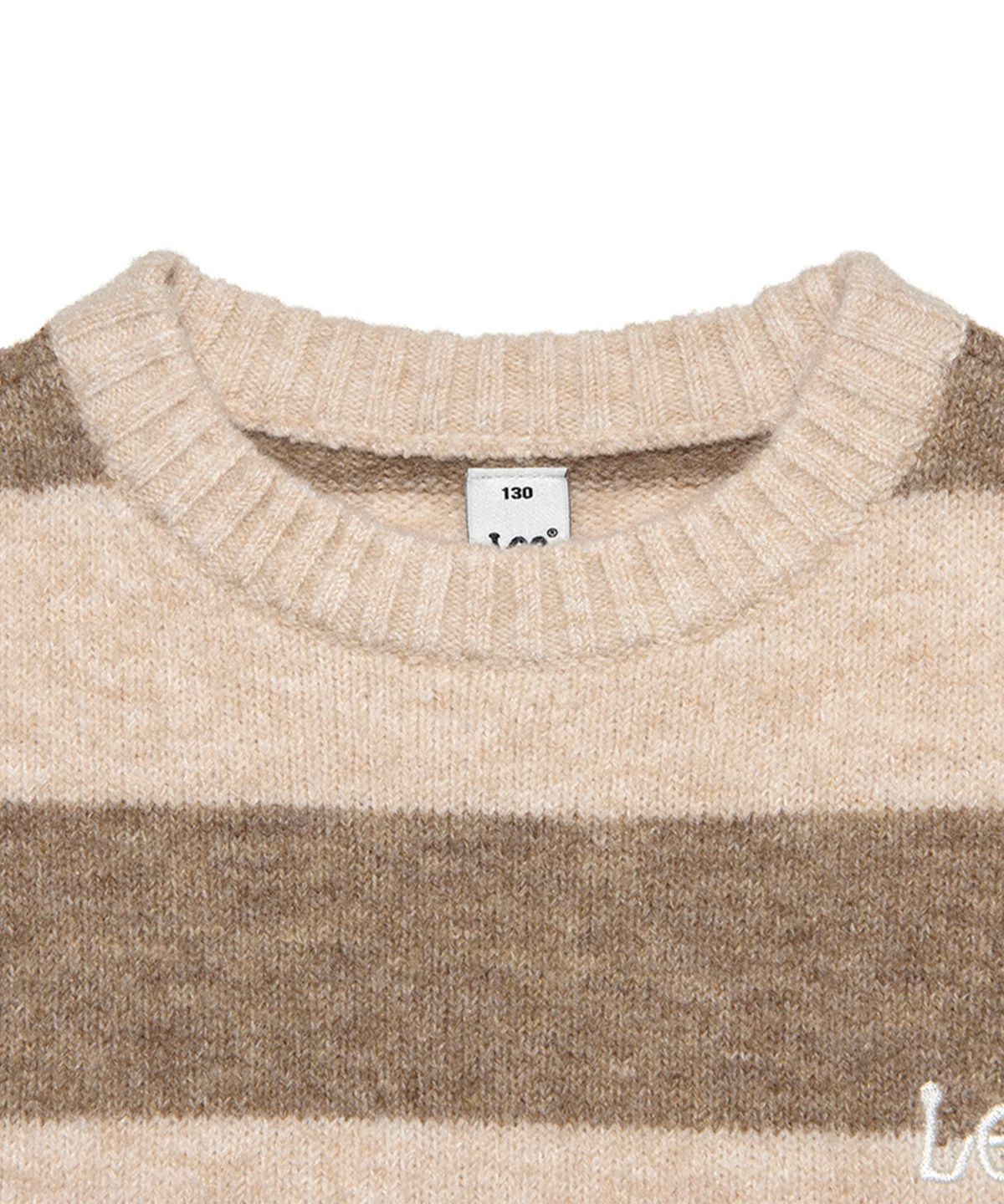 리 키즈(LEE KIDS) 스트라이프 릴렉스핏 풀오버 베이지 LK2403KT02BE