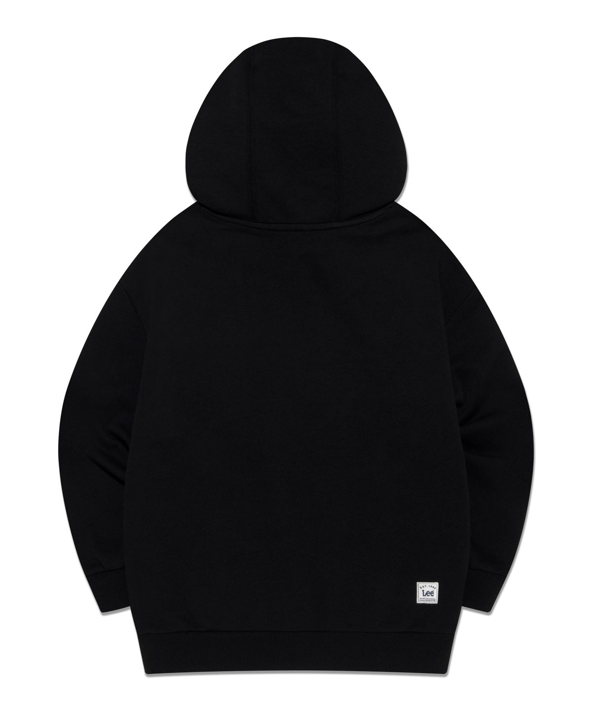 리 키즈(LEE KIDS) 오버롤 아트웍 후드 루즈핏 스웨트셔츠 블랙 LK2403HD40BK