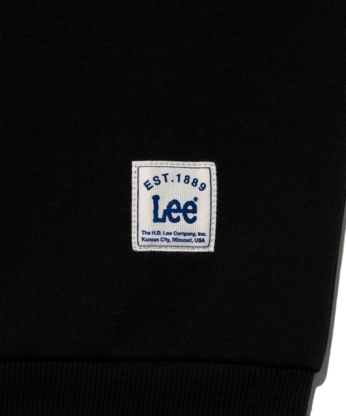 리 키즈(LEE KIDS) 오버롤 아트웍 후드 루즈핏 스웨트셔츠 블랙 LK2403HD40BK