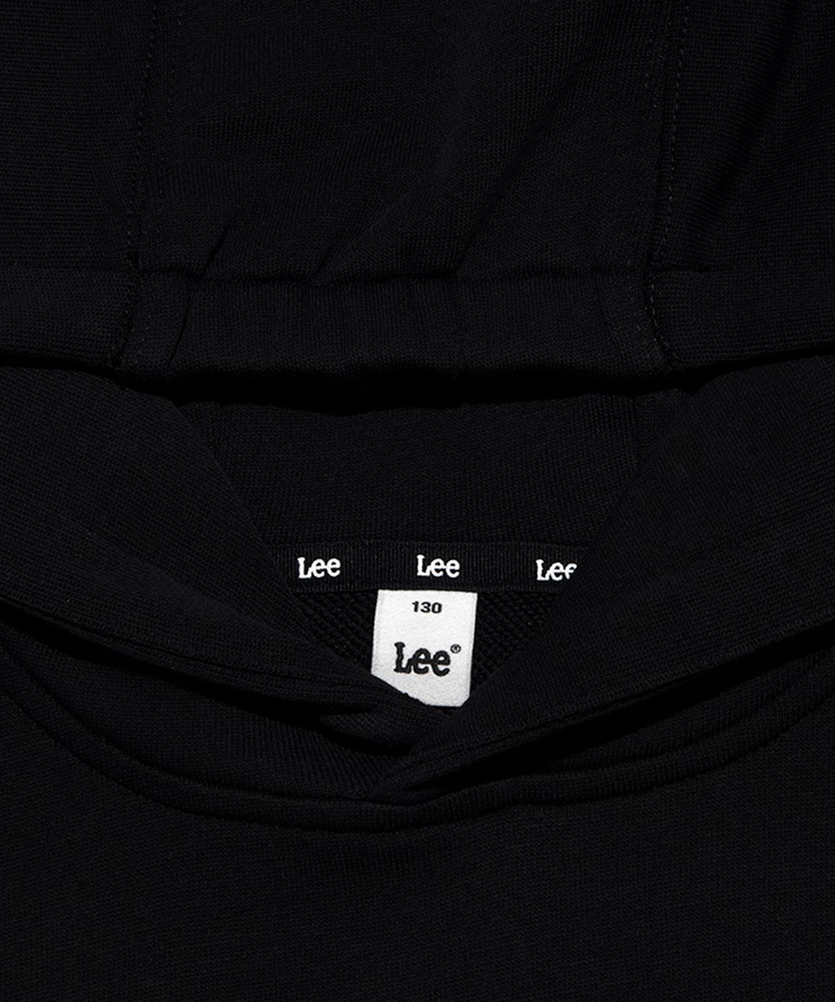 리 키즈(LEE KIDS) 빅 트위치 로고 루즈핏 후드 스웨트셔츠 블랙 LK2403HD01BK