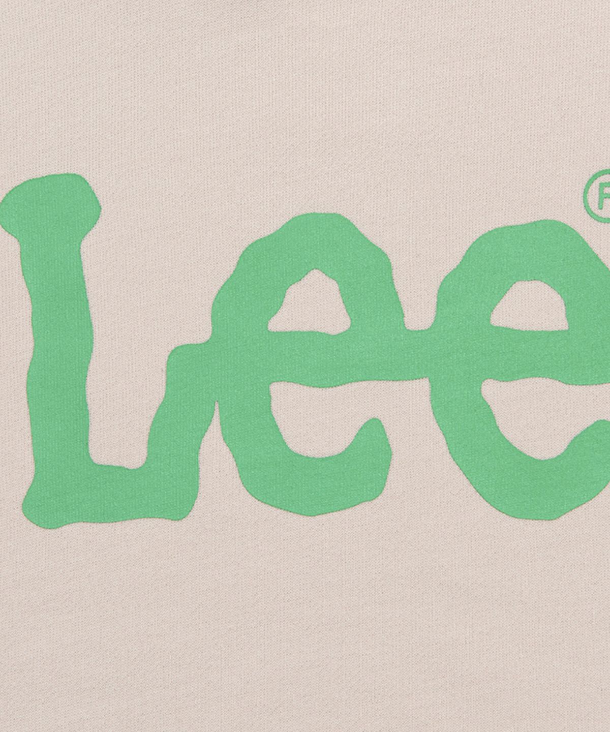 리 키즈(LEE KIDS) 빅 트위치 로고 루즈핏 후드 스웨트셔츠 베이지 LK2403HD01BE