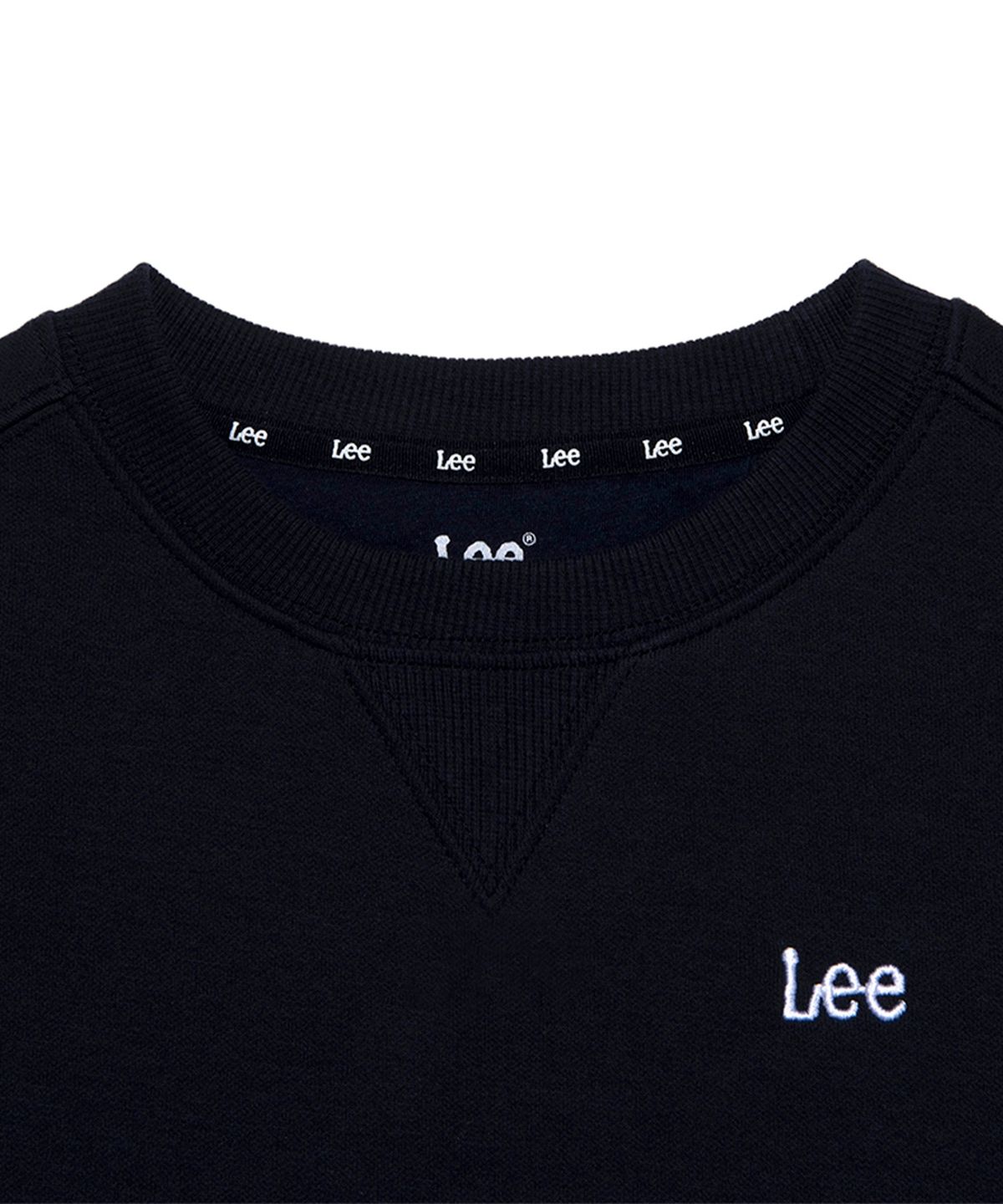 리 키즈(LEE KIDS) 크롭 레귤러핏 스웨트셔츠 네이비 LK2403CR72NA