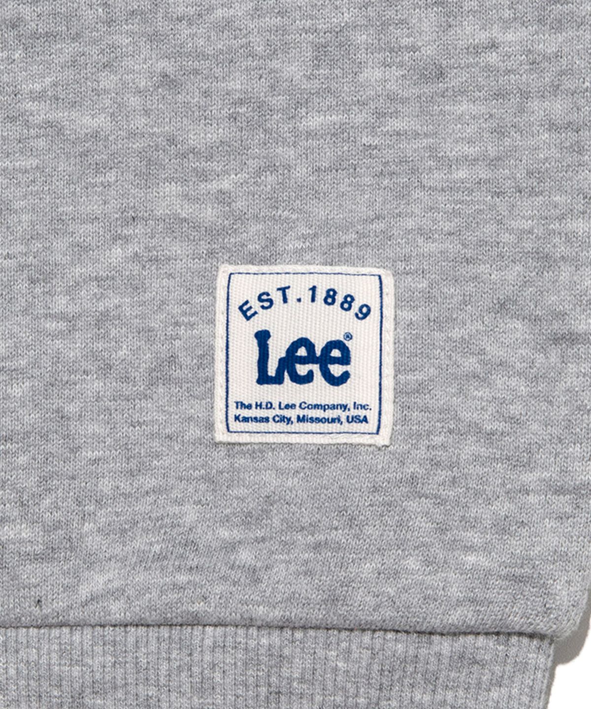 리 키즈(LEE KIDS) L 로고 와펜 루즈핏 스웨트셔츠 멜란지그레이 LK2403CR02MG