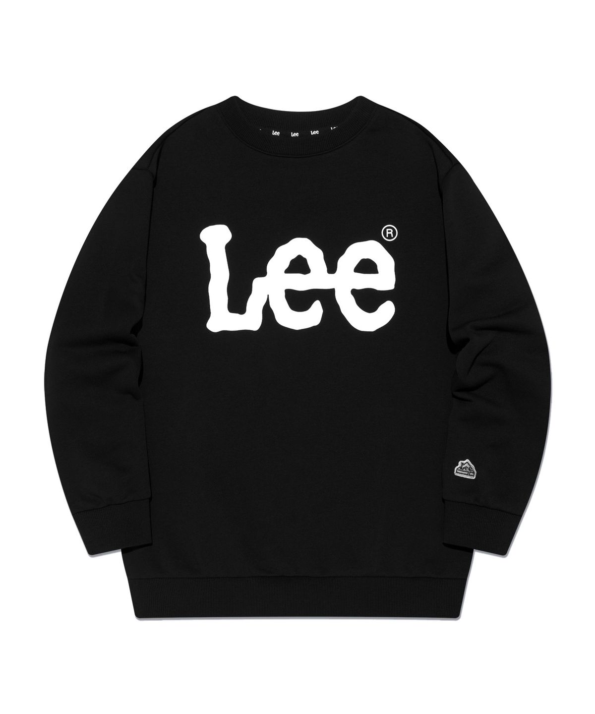리 키즈(LEE KIDS) 빅 트위치 로고 레귤러핏 스웨트셔츠 블랙 LK2403CR01BK