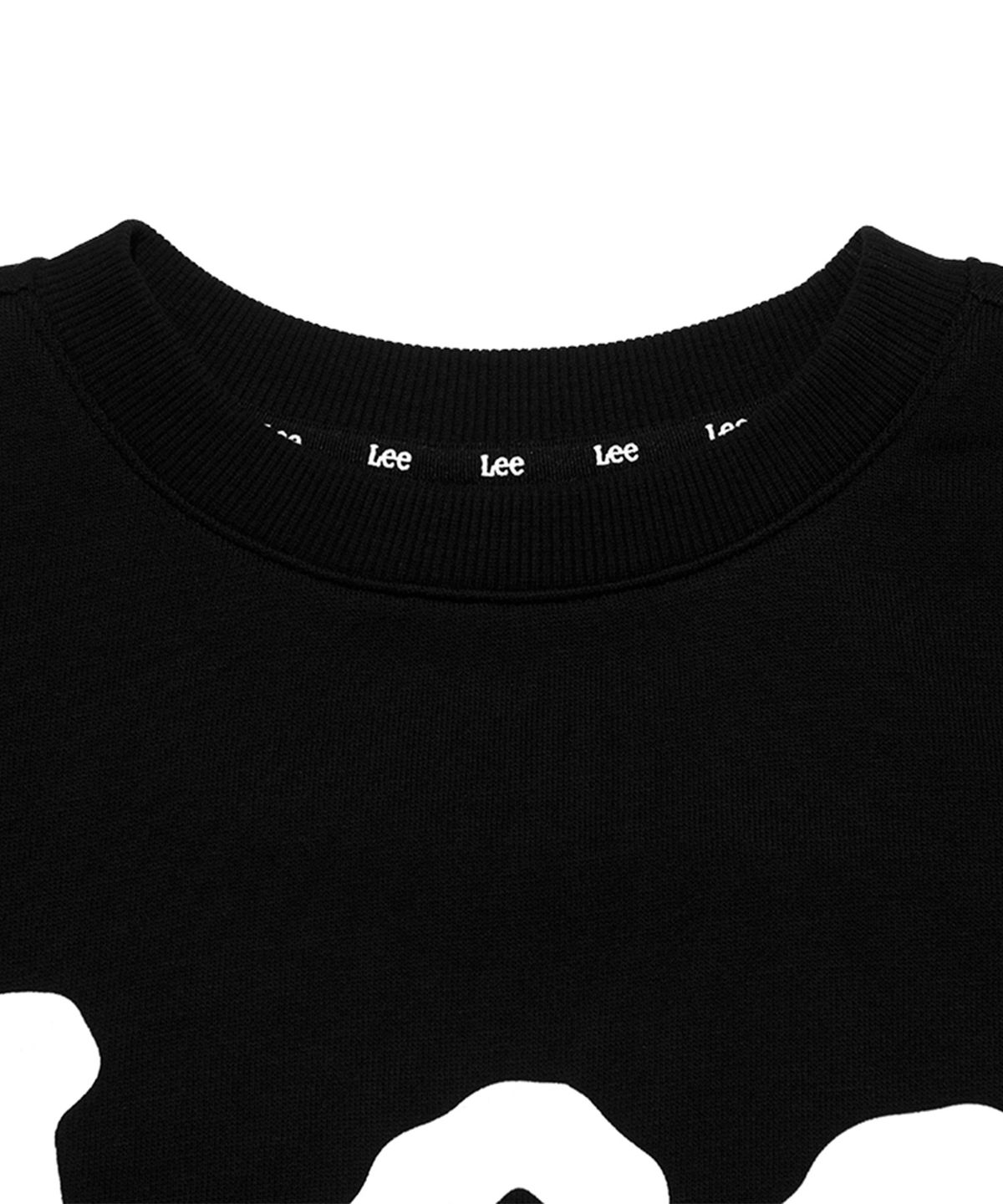 리 키즈(LEE KIDS) 빅 트위치 로고 레귤러핏 스웨트셔츠 블랙 LK2403CR01BK