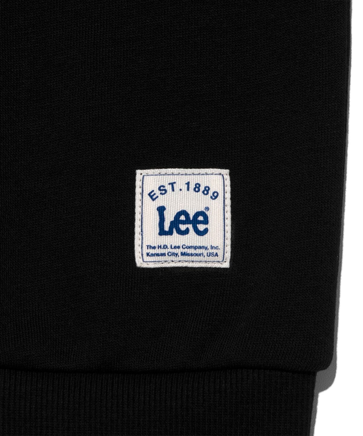리 키즈(LEE KIDS) 빅 트위치 로고 레귤러핏 스웨트셔츠 블랙 LK2403CR01BK