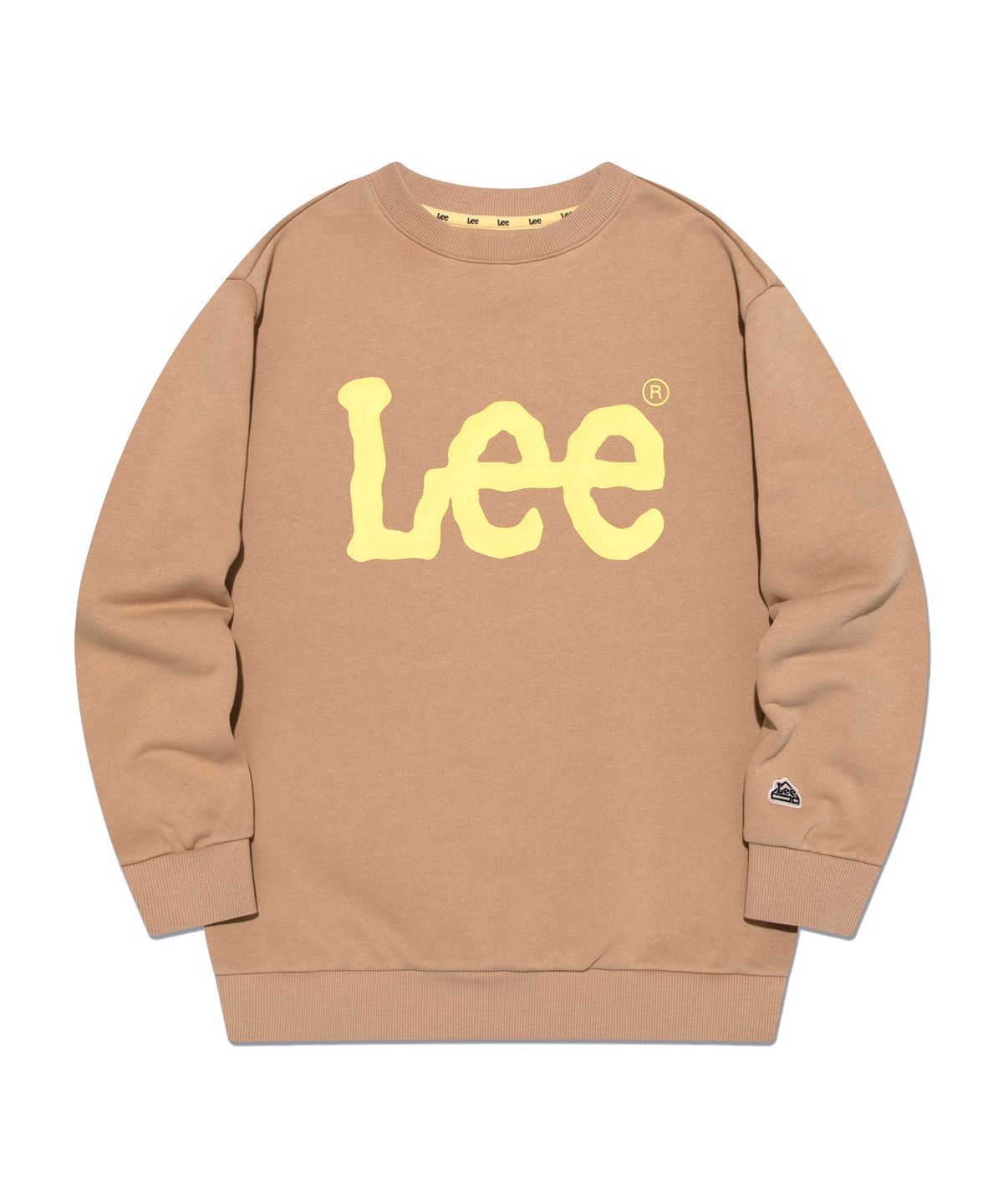 리 키즈(LEE KIDS) 빅 트위치 로고 레귤러핏 스웨트셔츠 베이지 LK2403CR01BE