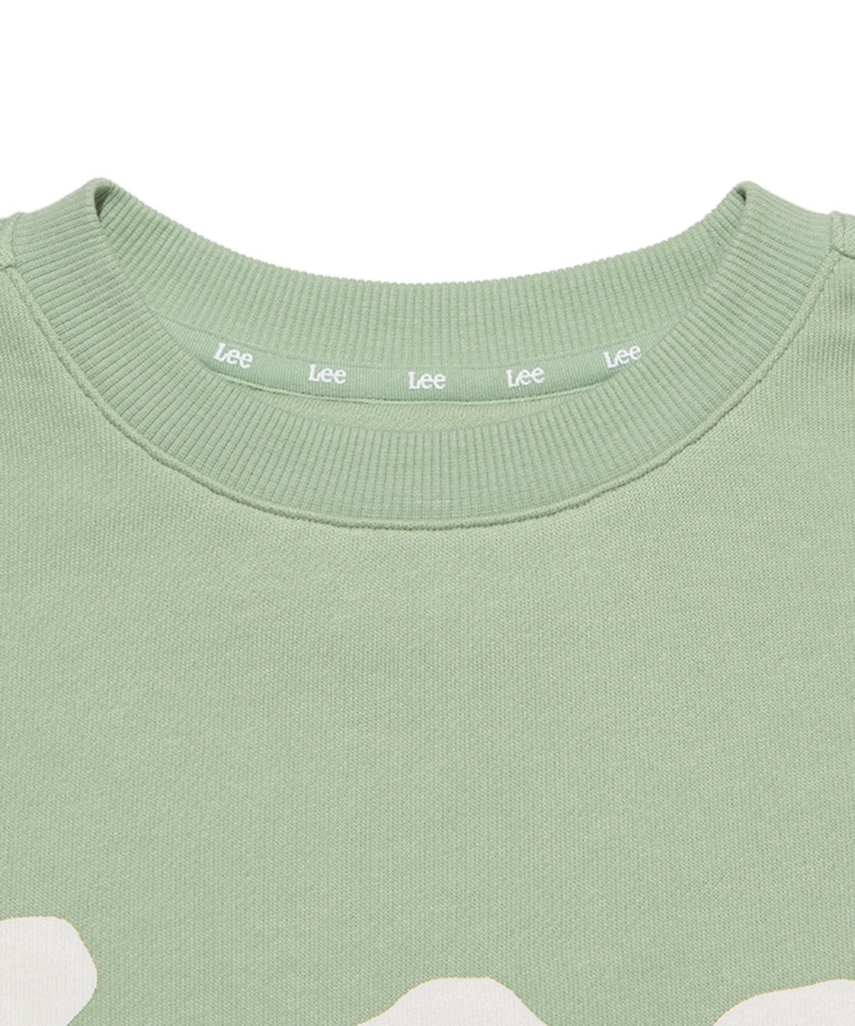 리 키즈(LEE KIDS) 빅 트위치 로고 레귤러핏 스웨트셔츠 그린 LK2403CR01GN