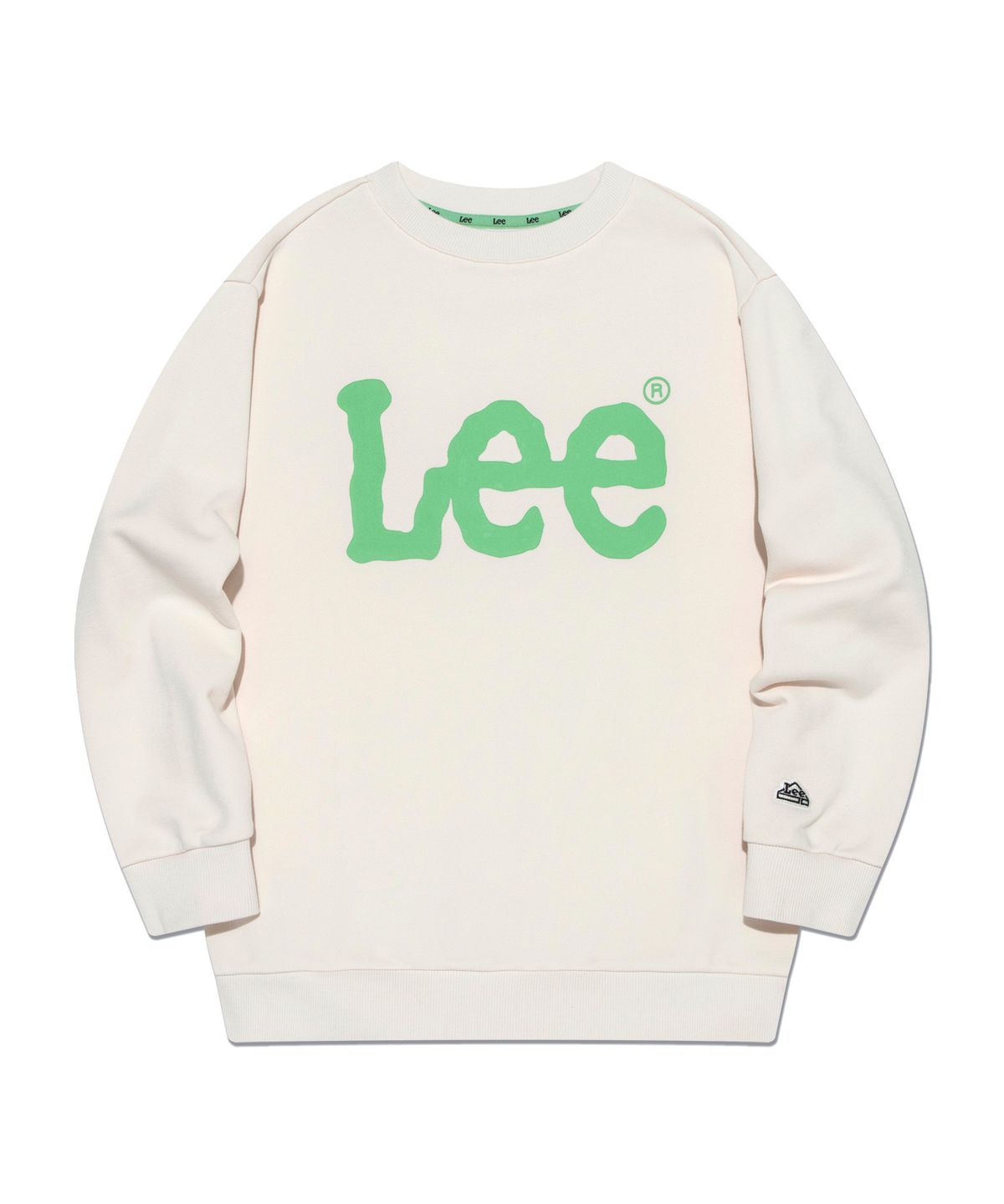 리 키즈(LEE KIDS) 빅 트위치 로고 레귤러핏 스웨트셔츠 아이보리 LK2403CR01IV