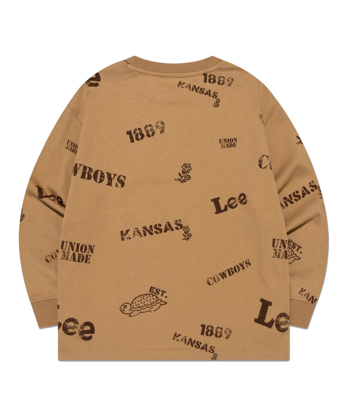 리 키즈(LEE KIDS) 스케터 울오버 싱글 루즈핏 티셔츠 베이지 LK2403LT41BE