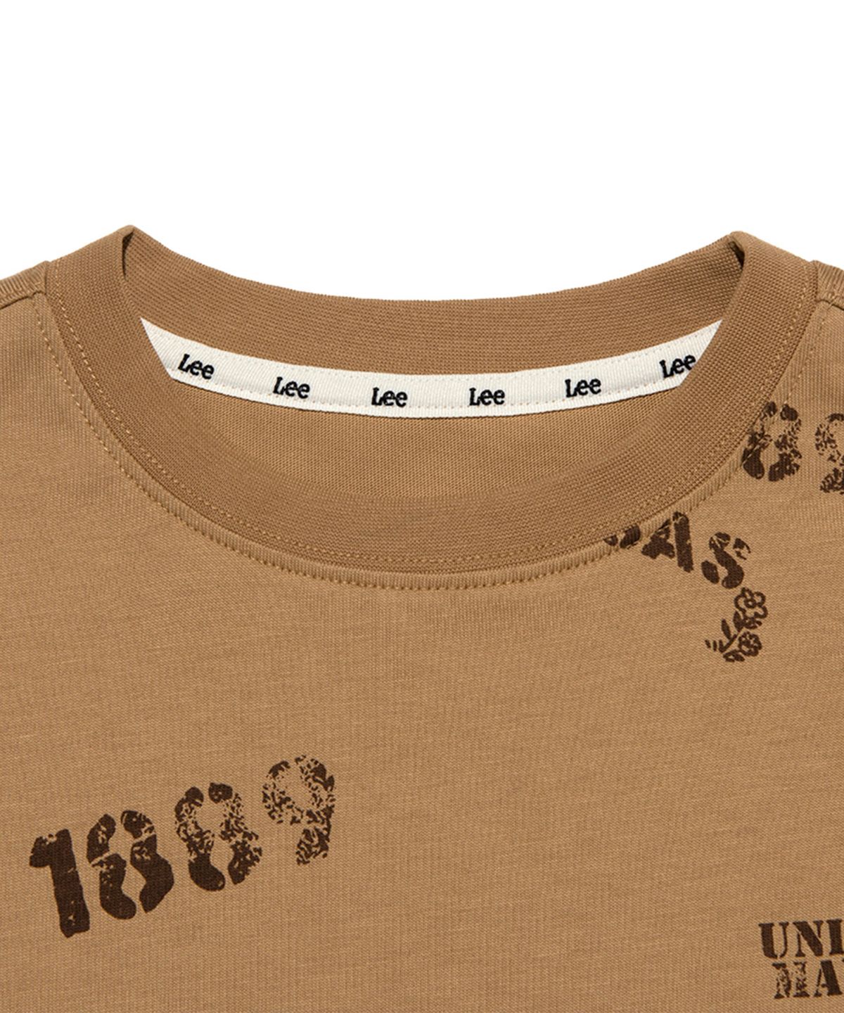 리 키즈(LEE KIDS) 스케터 울오버 싱글 루즈핏 티셔츠 베이지 LK2403LT41BE