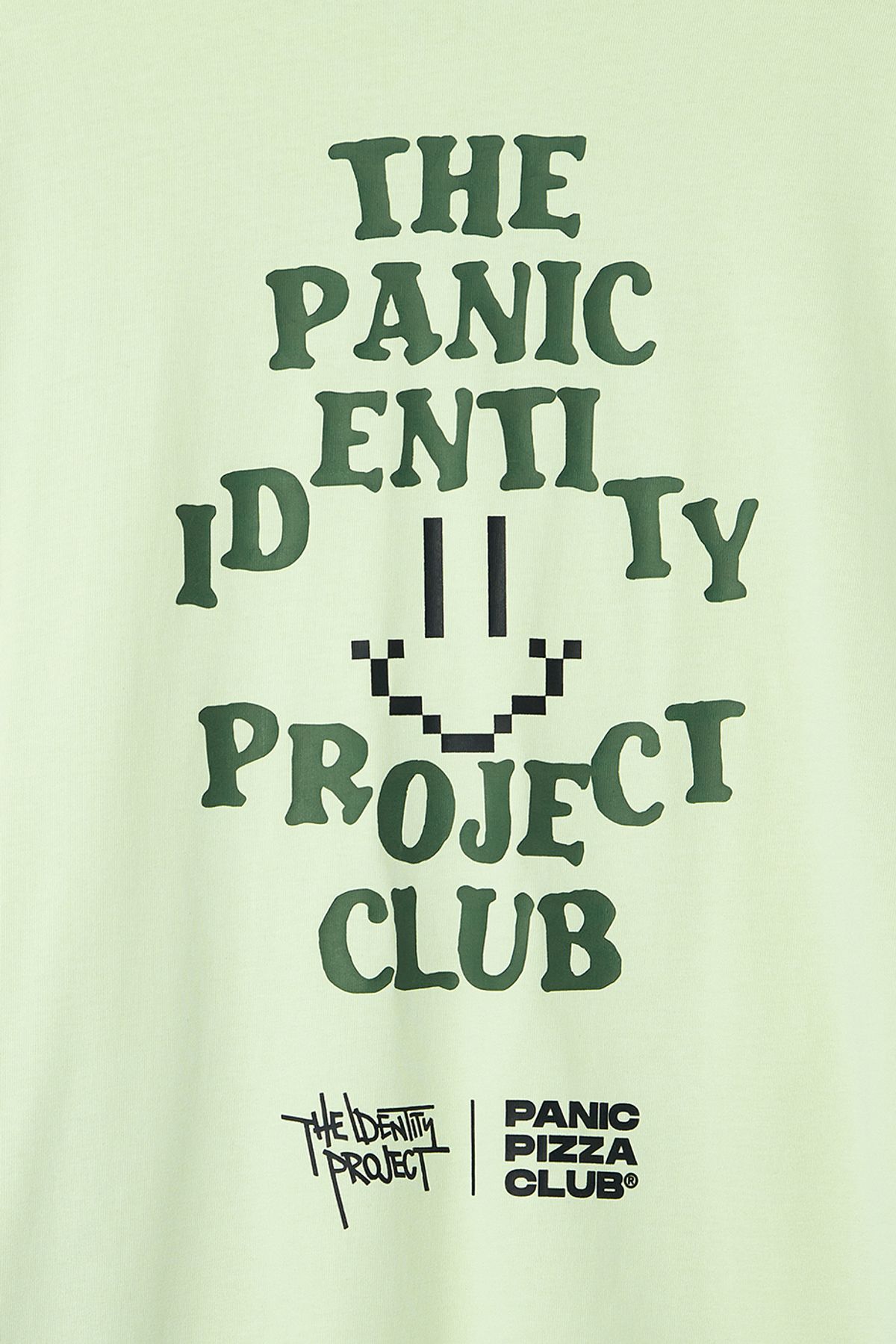 더 아이덴티티 프로젝트(THE IDENTITY PROJECT) [콜라보] PANIC PIZZA long sleeve [lime]