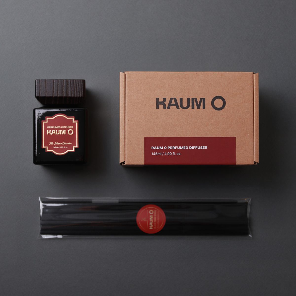 라움오(RAUM O) 디 아일랜드 가든 퍼퓸드 럭셔리 디퓨저 &  룸 스프레이 선물 세트 (실내 방향제)
