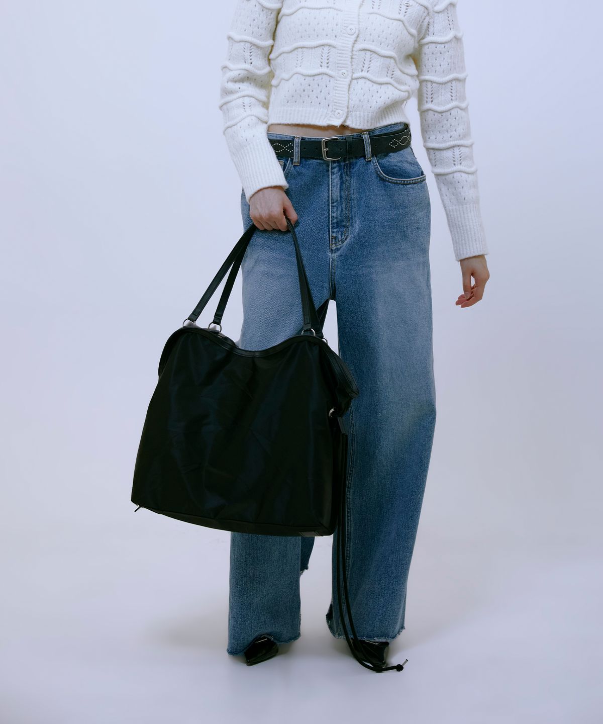 써틴먼스(13MONTH) Cozy Big Tote bag (BLACK)