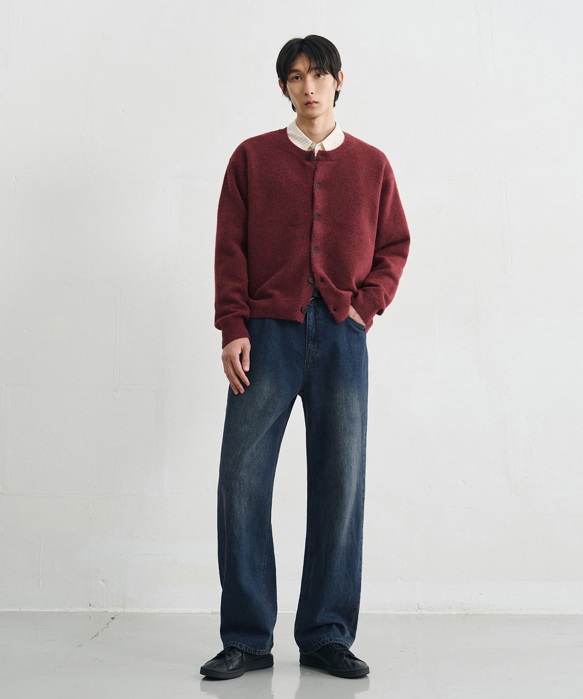 드로우핏(DRAW FIT) 유주얼 세미 와이드 데님 팬츠 [VINTAGE BLUE]