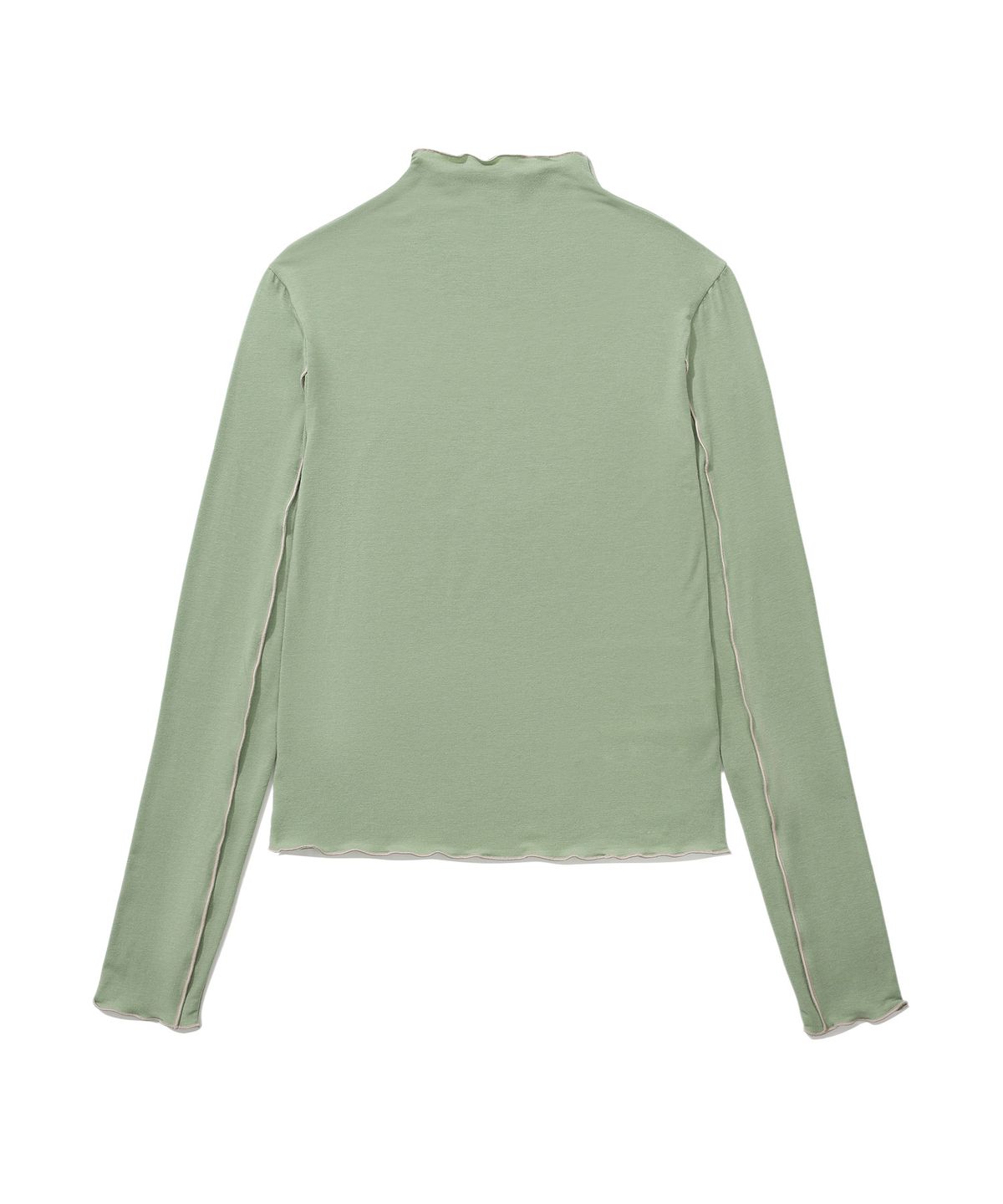 커버낫 우먼(COVERNAT WOMAN) 우먼 라이닝 터틀넥 롱슬리브 Sage Green
