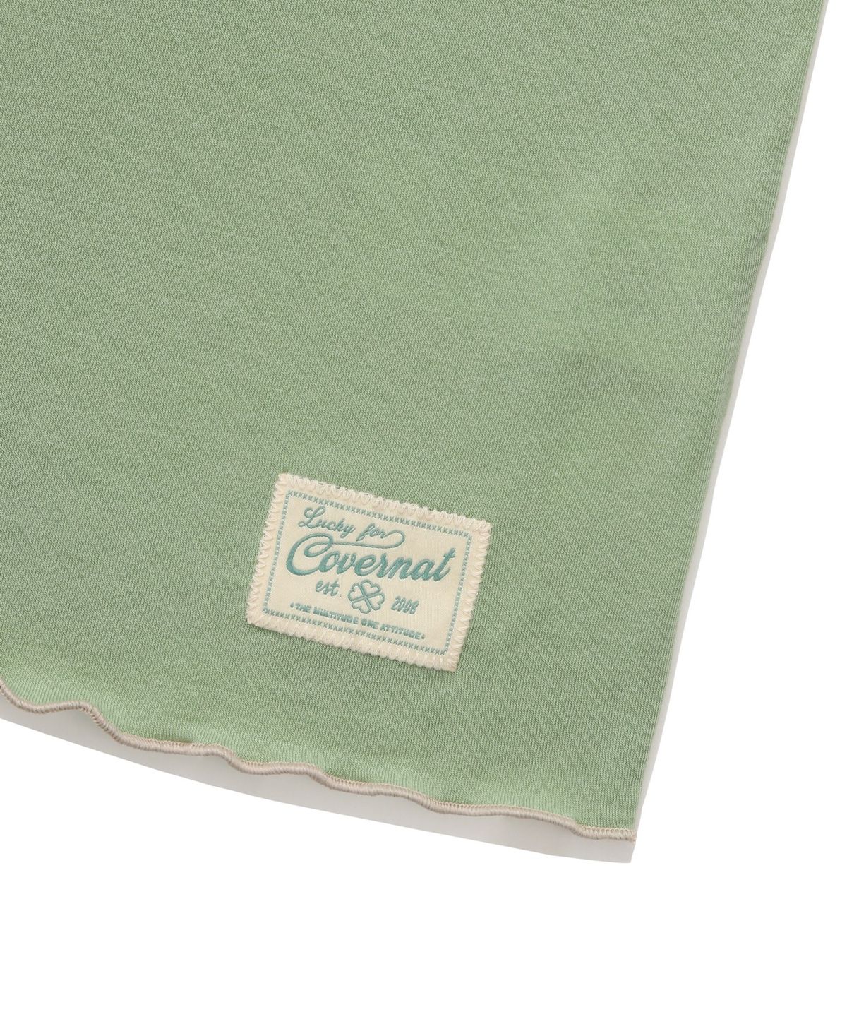 커버낫 우먼(COVERNAT WOMAN) 우먼 라이닝 터틀넥 롱슬리브 Sage Green