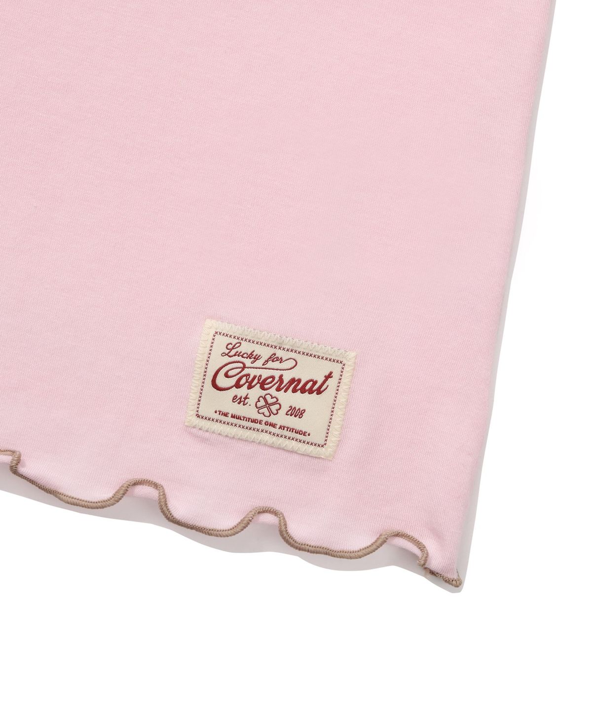 커버낫 우먼(COVERNAT WOMAN) 우먼 라이닝 터틀넥 롱슬리브 Light Pink