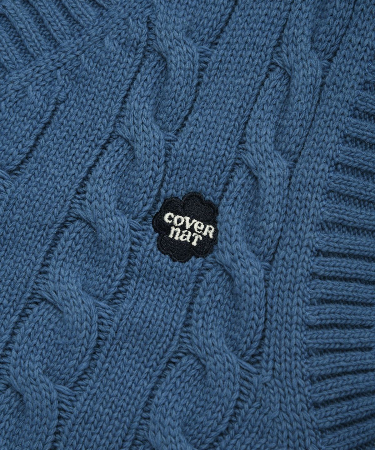 커버낫 우먼(COVERNAT WOMAN) 우먼 케이블 니트 베스트 Blue