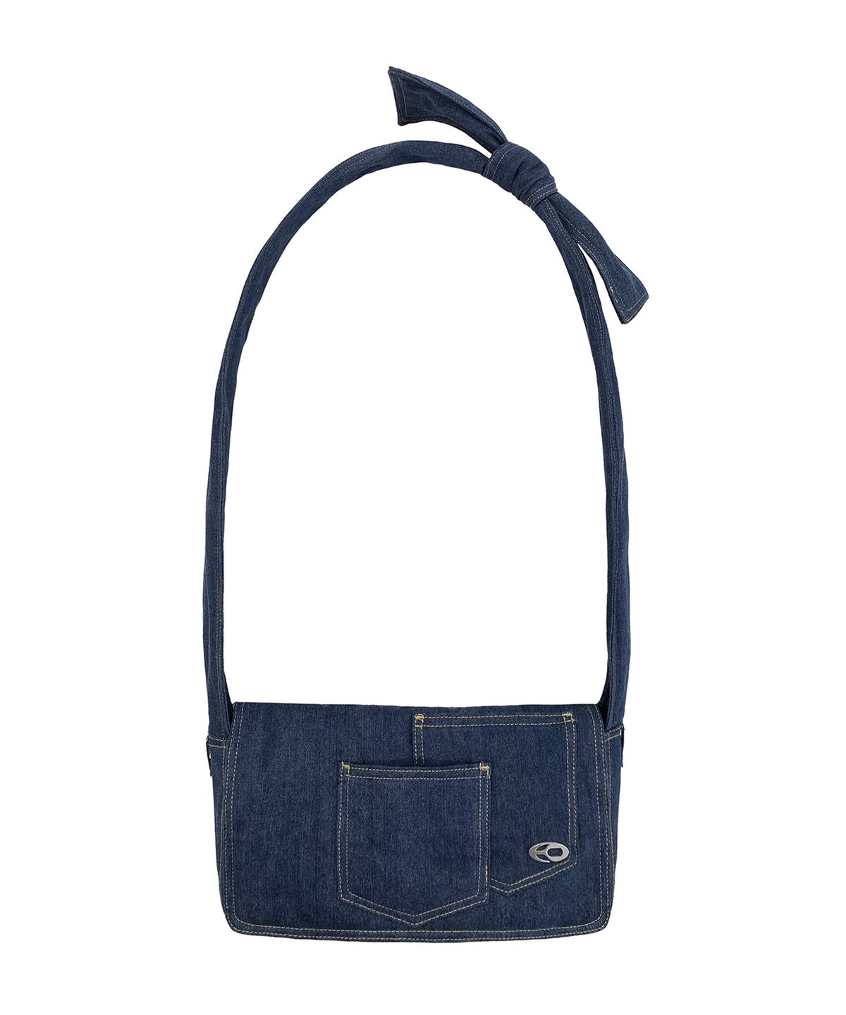 오픈야드(오와이)(OPENYARD(OY)) DOUBLE POCKETS PADDED CROSS BAG - BLUE