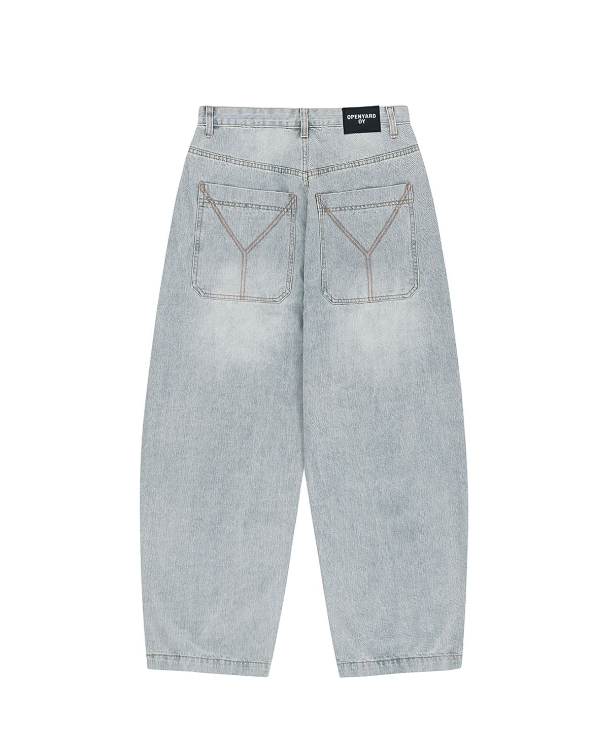 오픈야드(오와이)(OPENYARD(OY)) STITCHED WIDE VOLUME PANTS - LIGHT BLUE