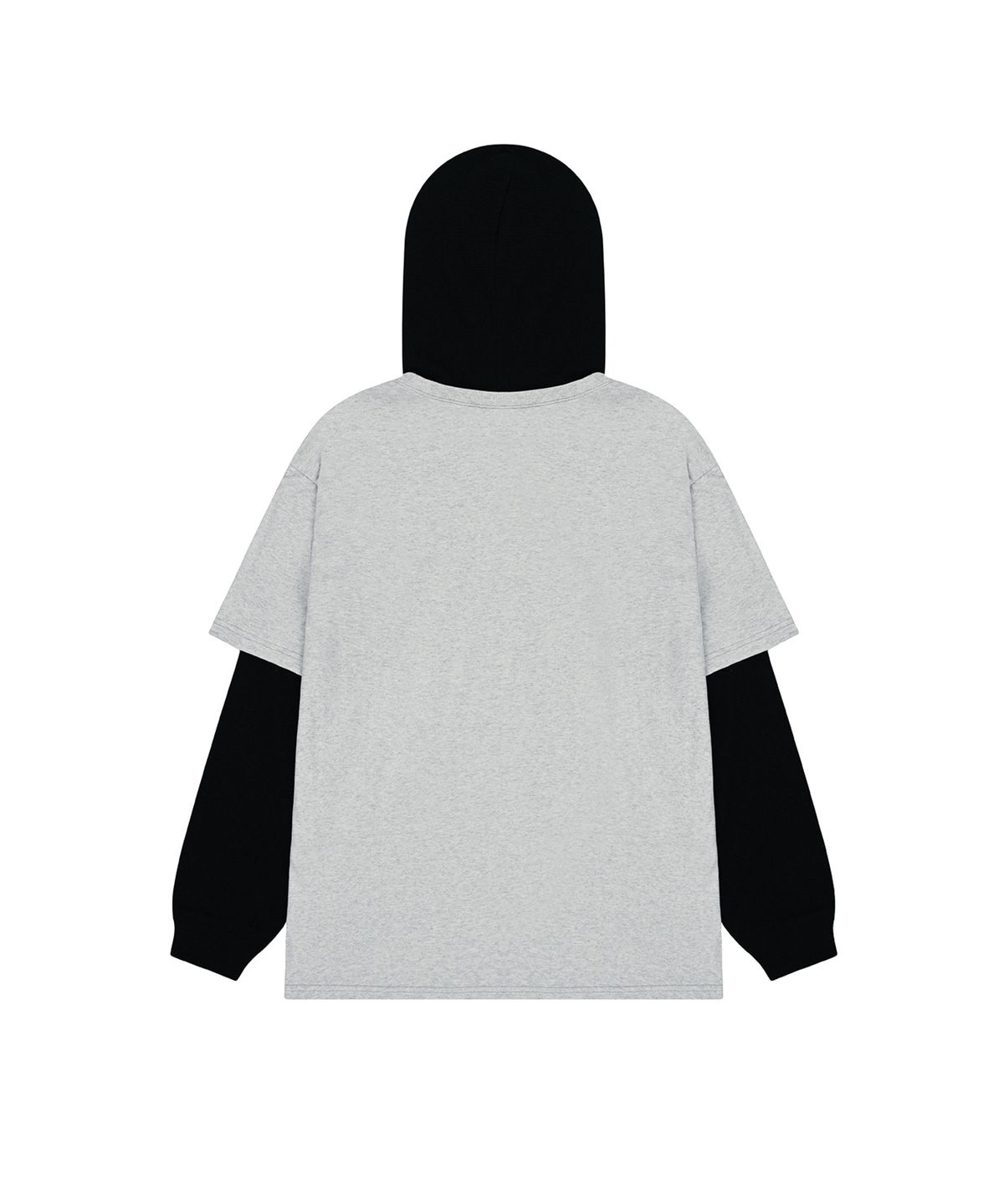 오픈야드(오와이)(OPENYARD(OY)) WAFFLE LAYERED HOODED LONG SLEEVE - MID MELANGE