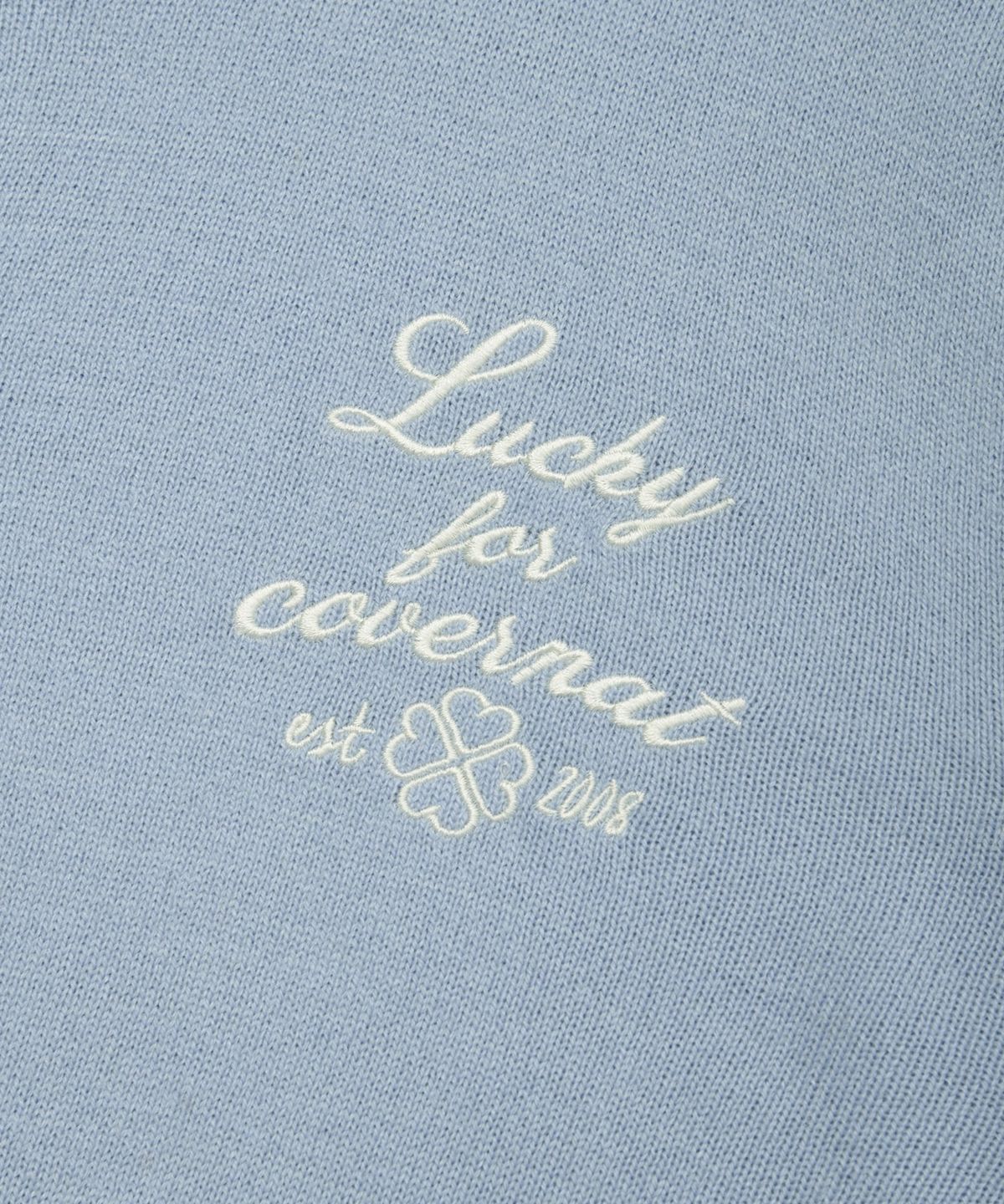 커버낫 우먼(COVERNAT WOMAN) 우먼 베이직 라운드 울 니트 가디건 Light Blue