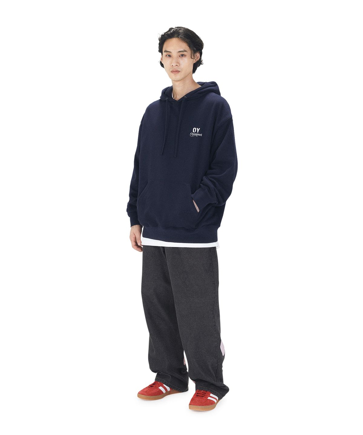 오픈야드(오와이)(OPENYARD(OY)) DREAMY ODOLLY HOODIE - NAVY