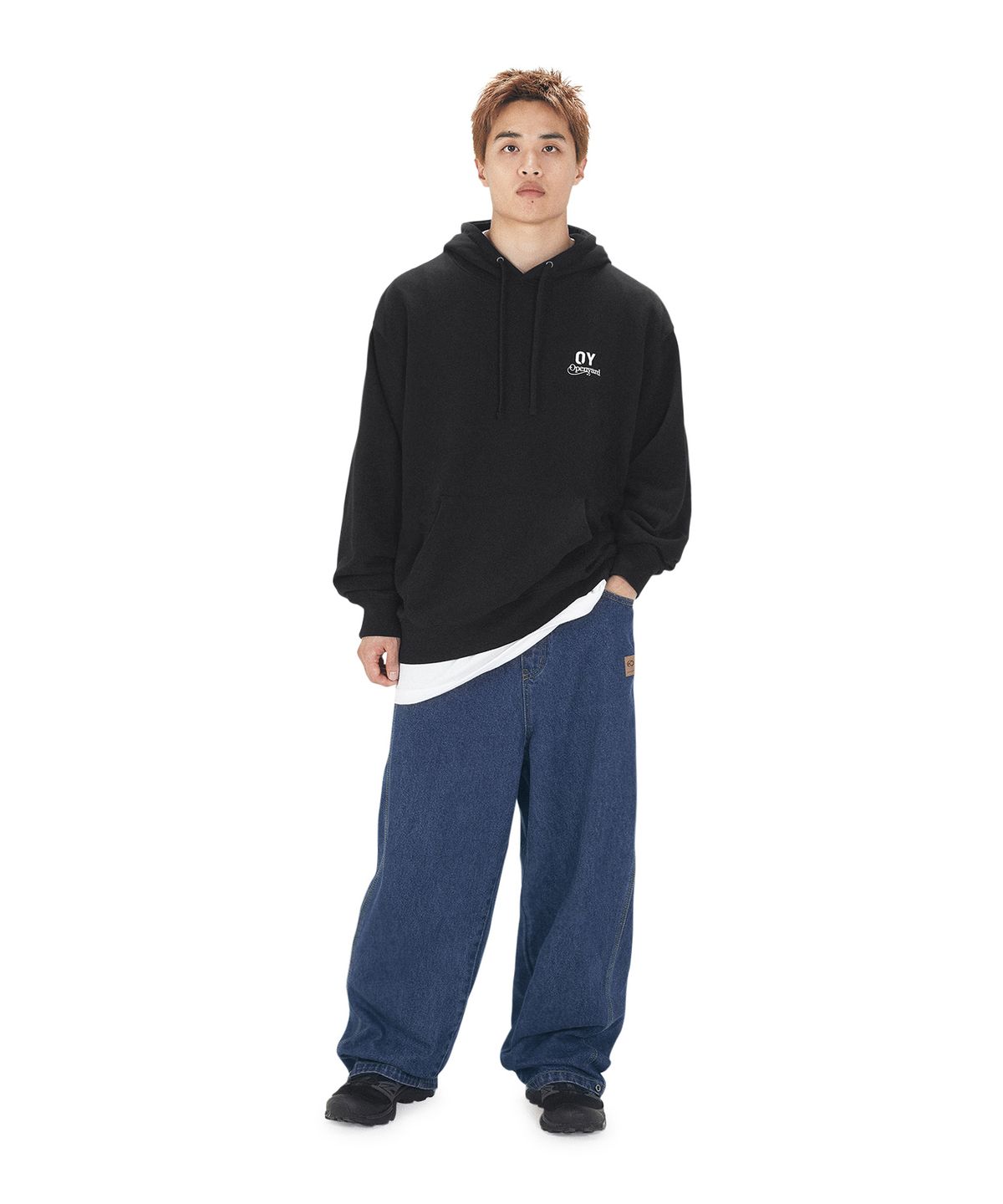오픈야드(오와이)(OPENYARD(OY)) DREAMY ODOLLY HOODIE - BLACK