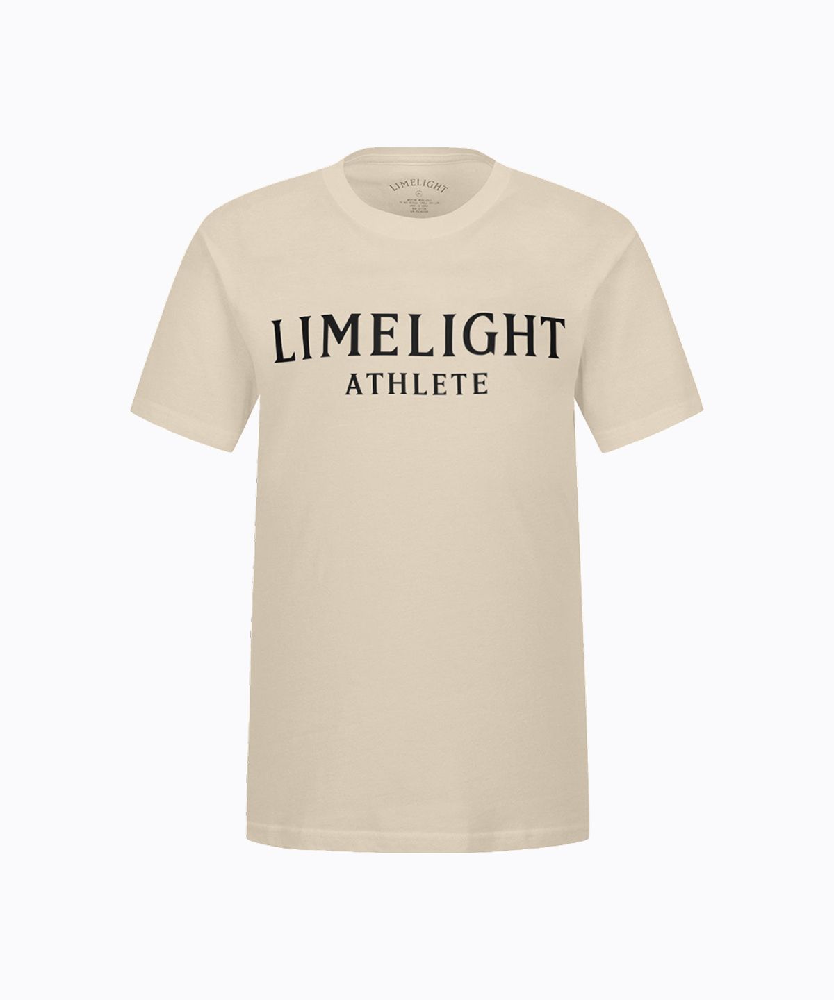 라임라잇 어패럴(LIMELIGHT APPAREL) 애슬릿 티셔츠 (샌드/블랙)