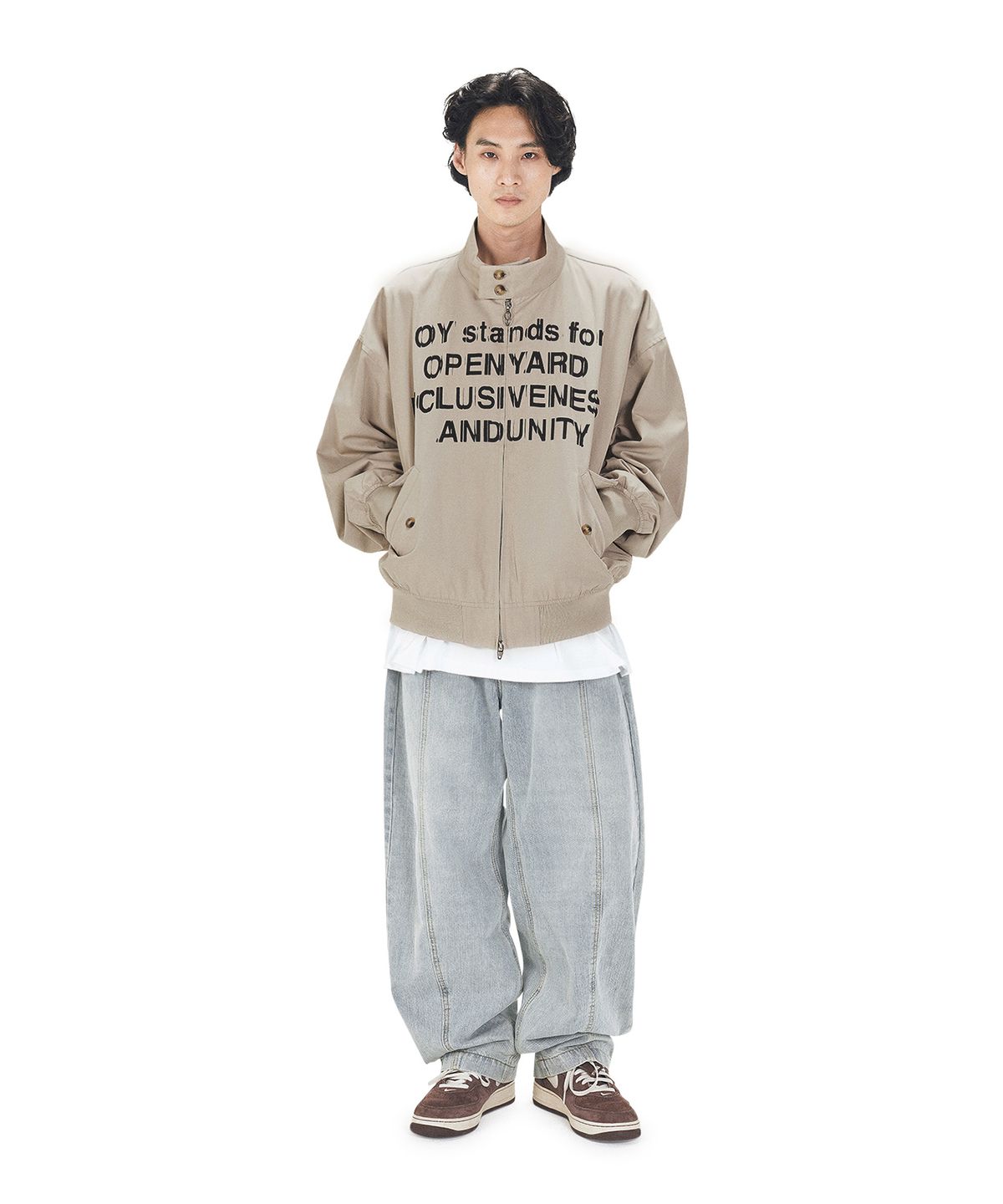 오픈야드(오와이)(OPENYARD(OY)) SENSE HARRINGTON JACKET - BEIGE