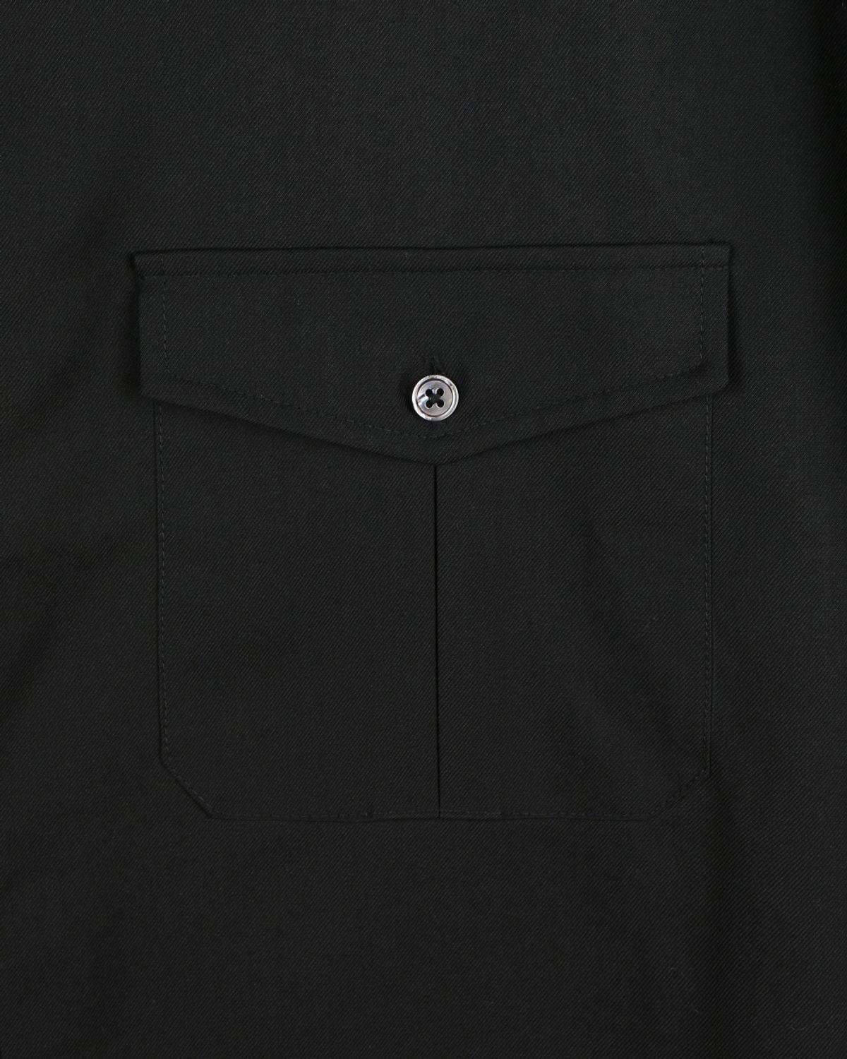 비슬로우(BESLOW) OVERSIZED MILITARY SHIRT BLACK